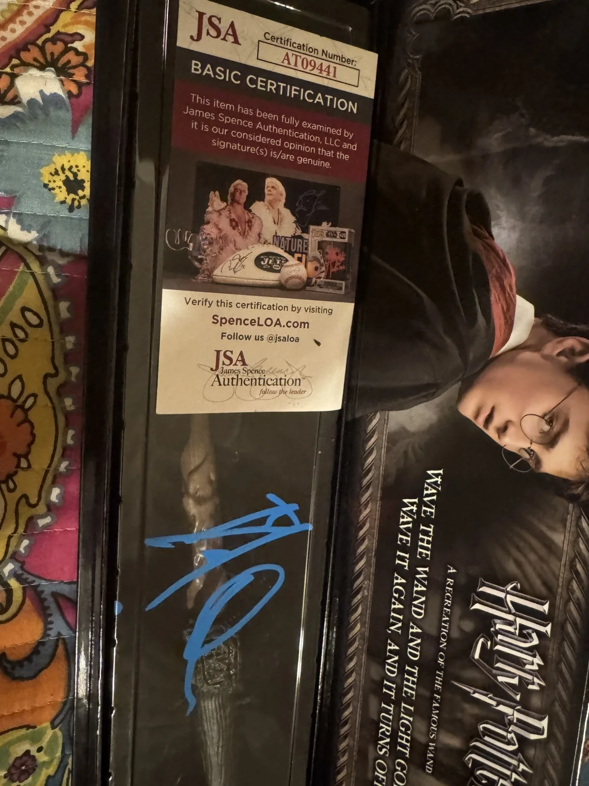 DANIEL RADCLIFFE SIGNED AUTOGRAPHED HARRY POTTER ILLUMINATING WAND JSA COA, image 4