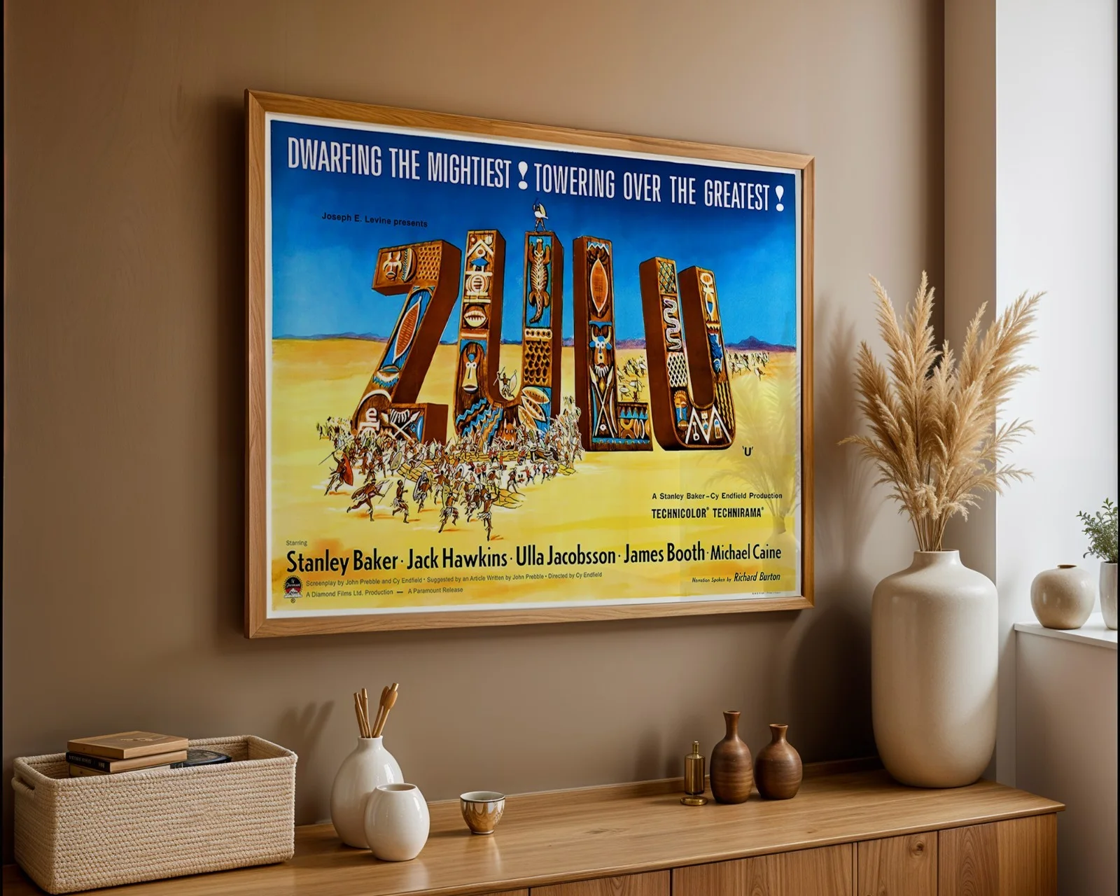 Zulu - 1964 War Action Adventure Film Restored 30" x 40" UK Quad Poster, изображение 4