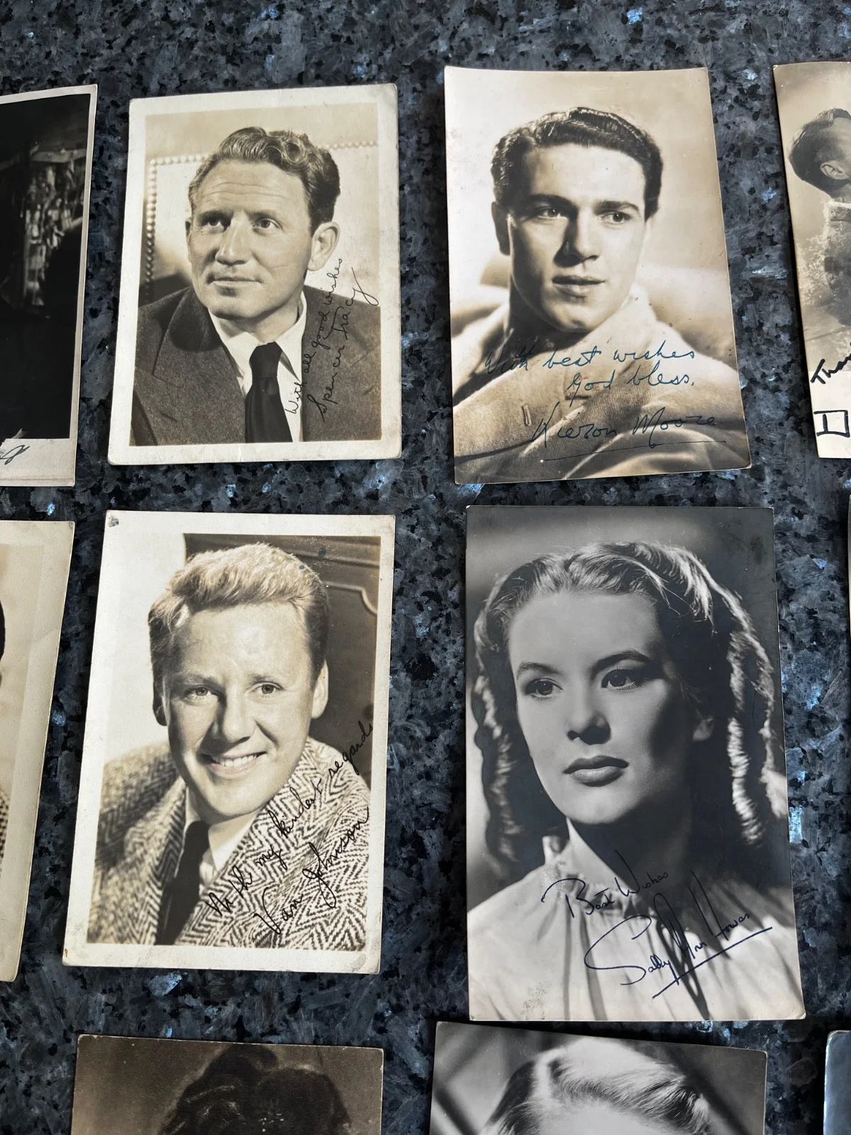 SIGNED Film Star Photos Actor Actress Vintage x 15 And Printed Bundle Job Lot, изображение 3
