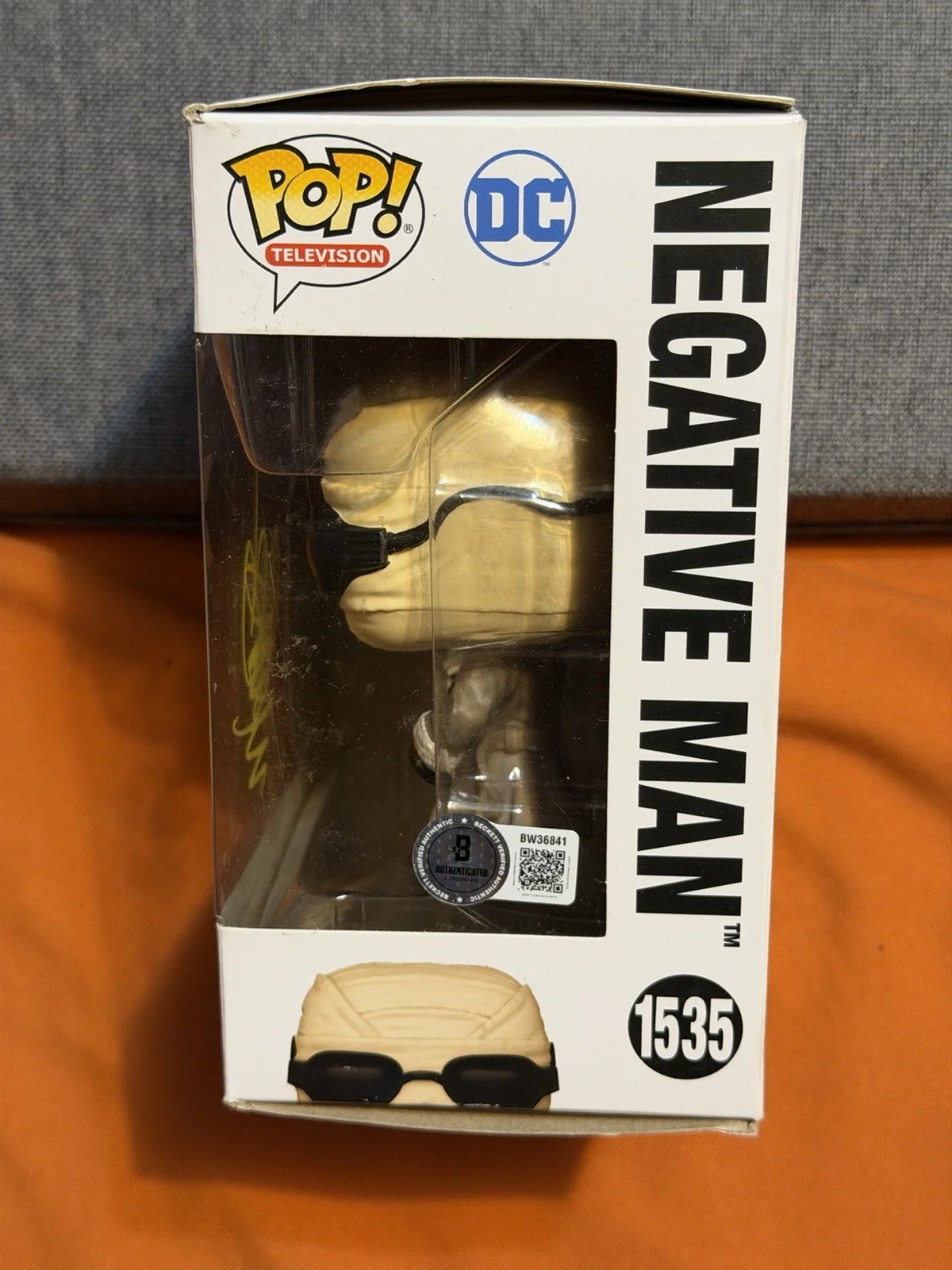 Matt Bomer — Matt Bomer Signed Negative Man Funko Pop Doom Patrol Beckett COA DC COMICS, image 2