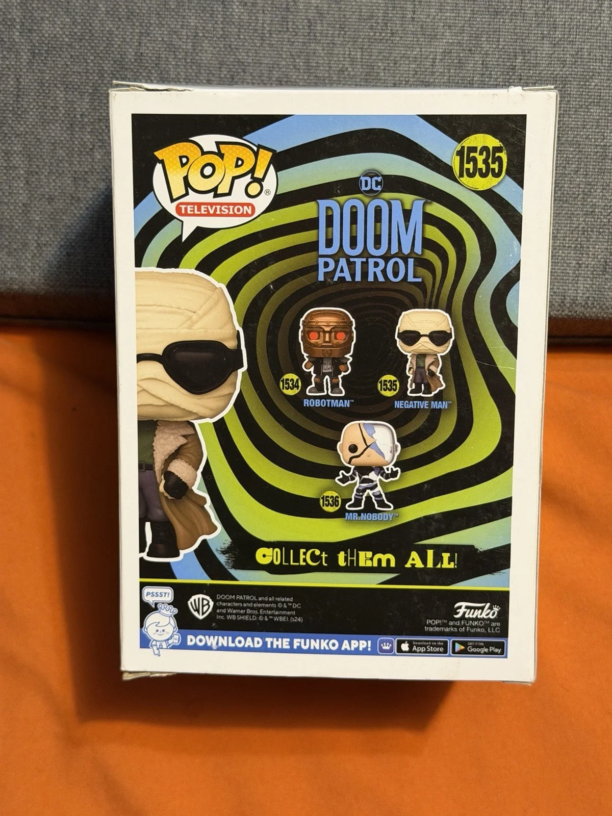 Matt Bomer — Matt Bomer Signed Negative Man Funko Pop Doom Patrol Beckett COA DC COMICS, image 4