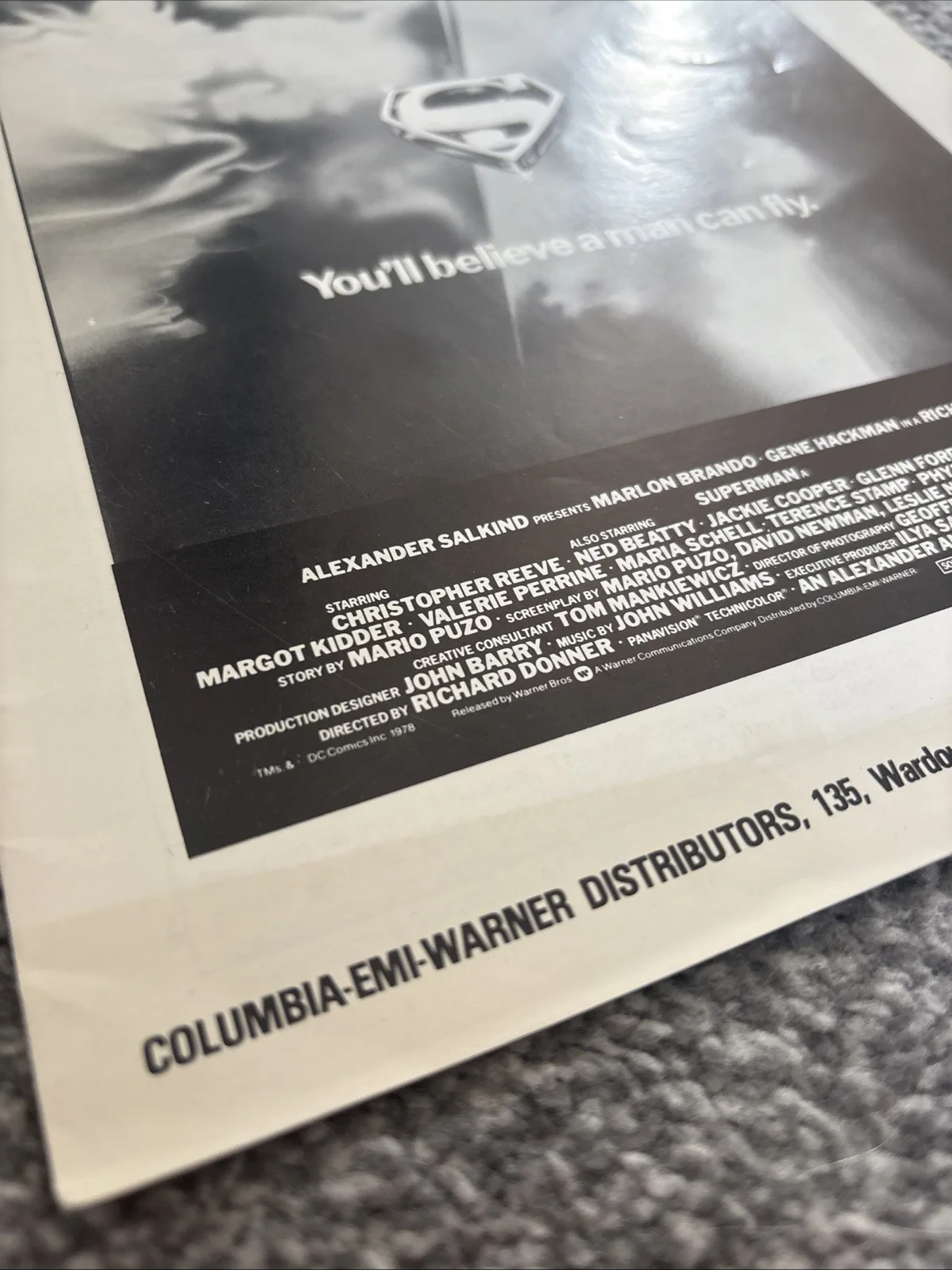 Superman The Movie Exhibitor’s Campaign Book. Origional London Print, изображение 2