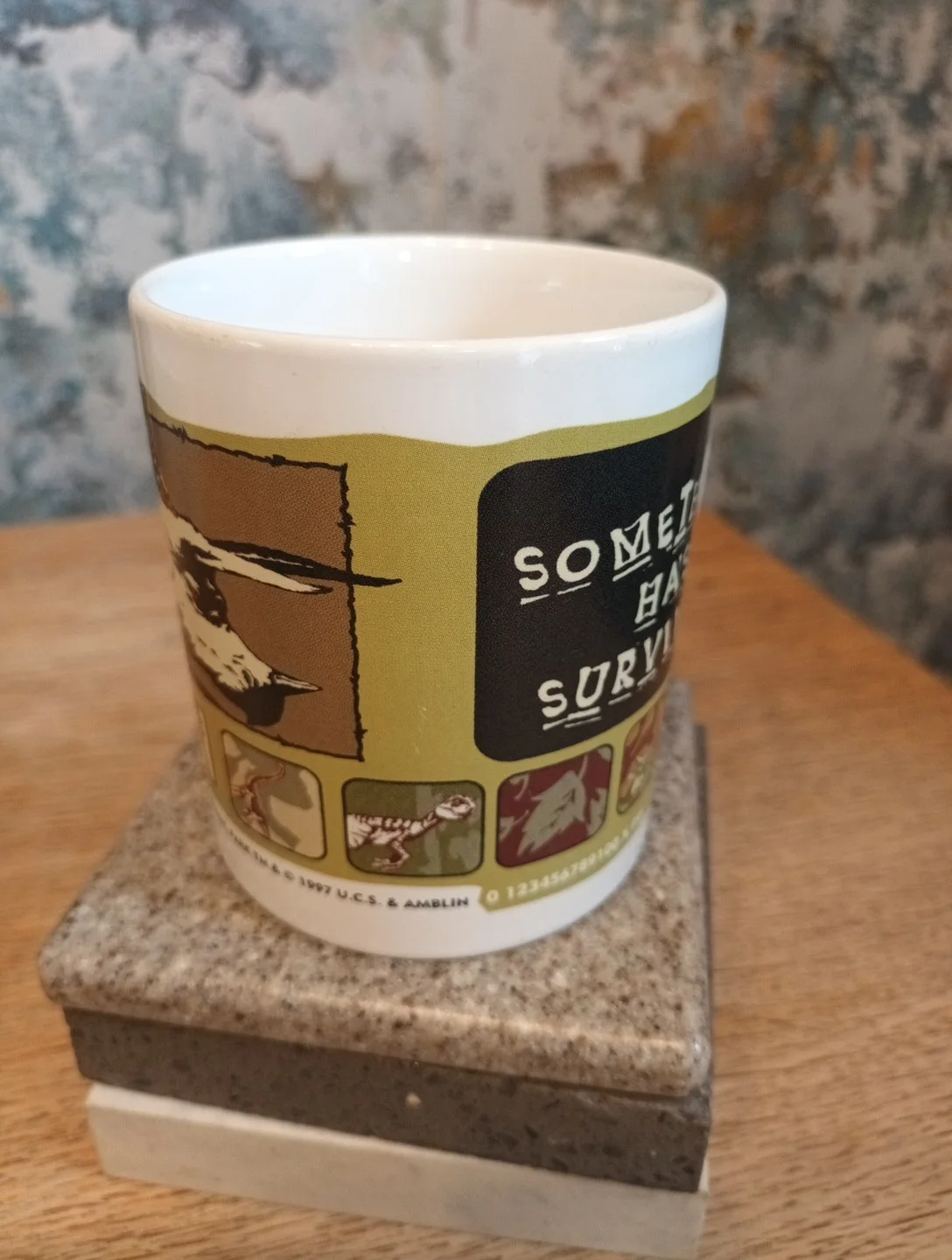 1997 Vintage Jurassic Park the Lost World Mug Tetley Tea, Retro Coffee Cup, изображение 2