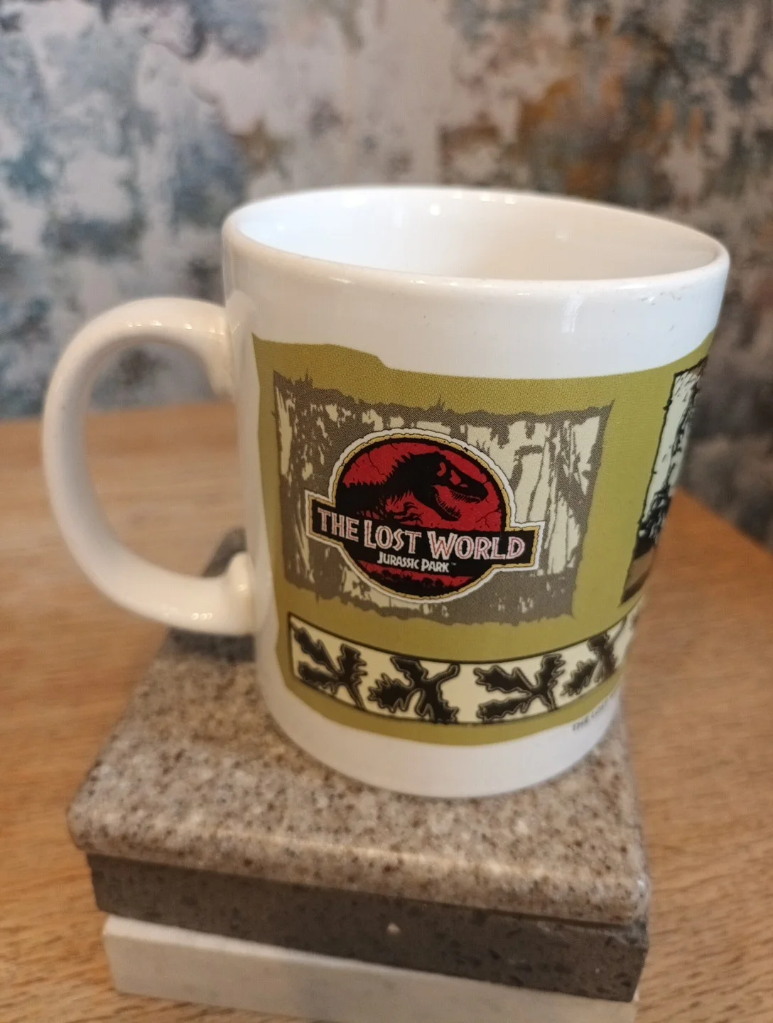 1997 Vintage Jurassic Park the Lost World Mug Tetley Tea, Retro Coffee Cup, изображение 5