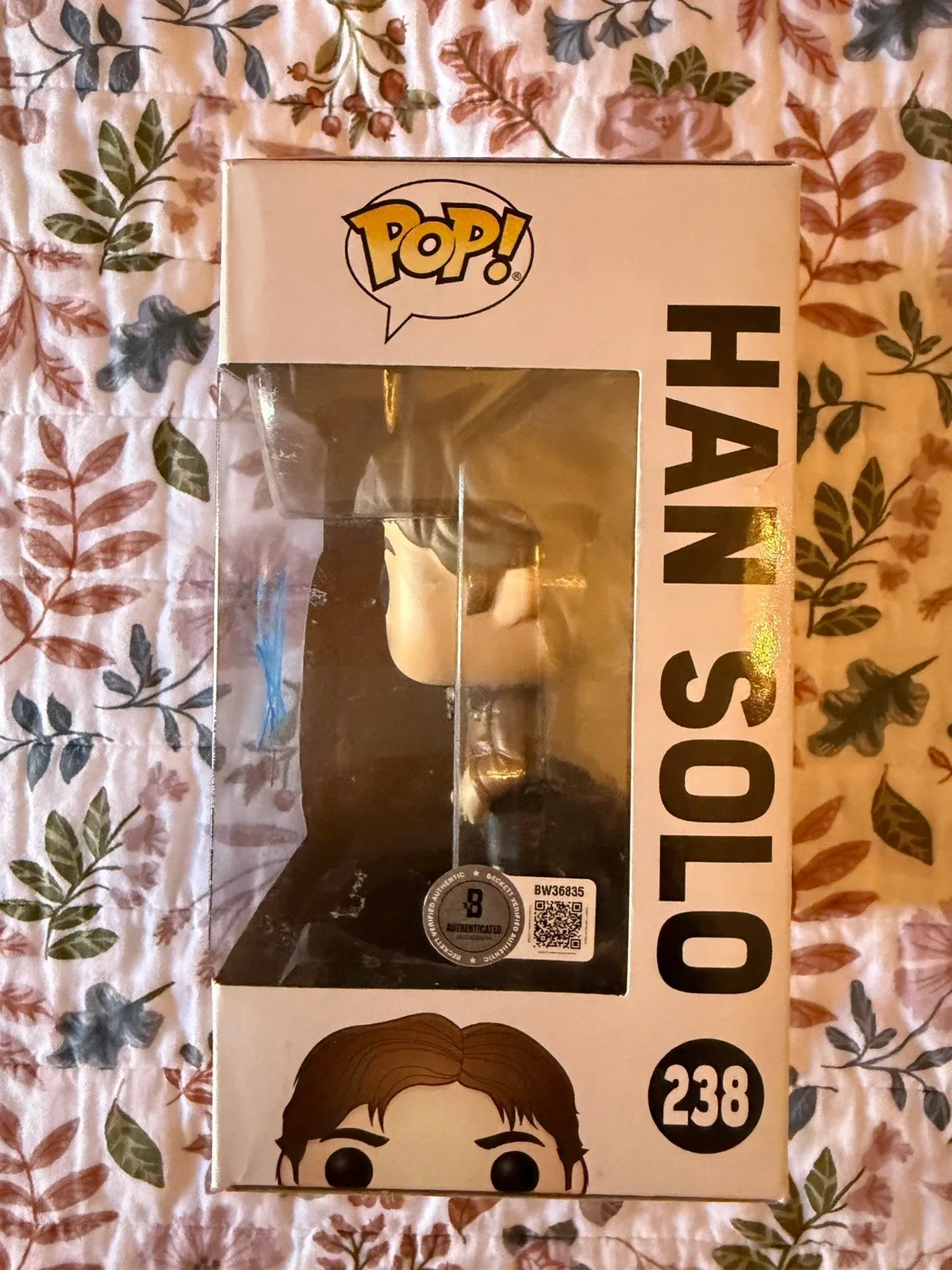 ALDEN EHRENREICH — ALDEN EHRENREICH SIGNED HAN SOLO FUNKO POP Solo A Star Wars Story BECKETT COA, изображение 2