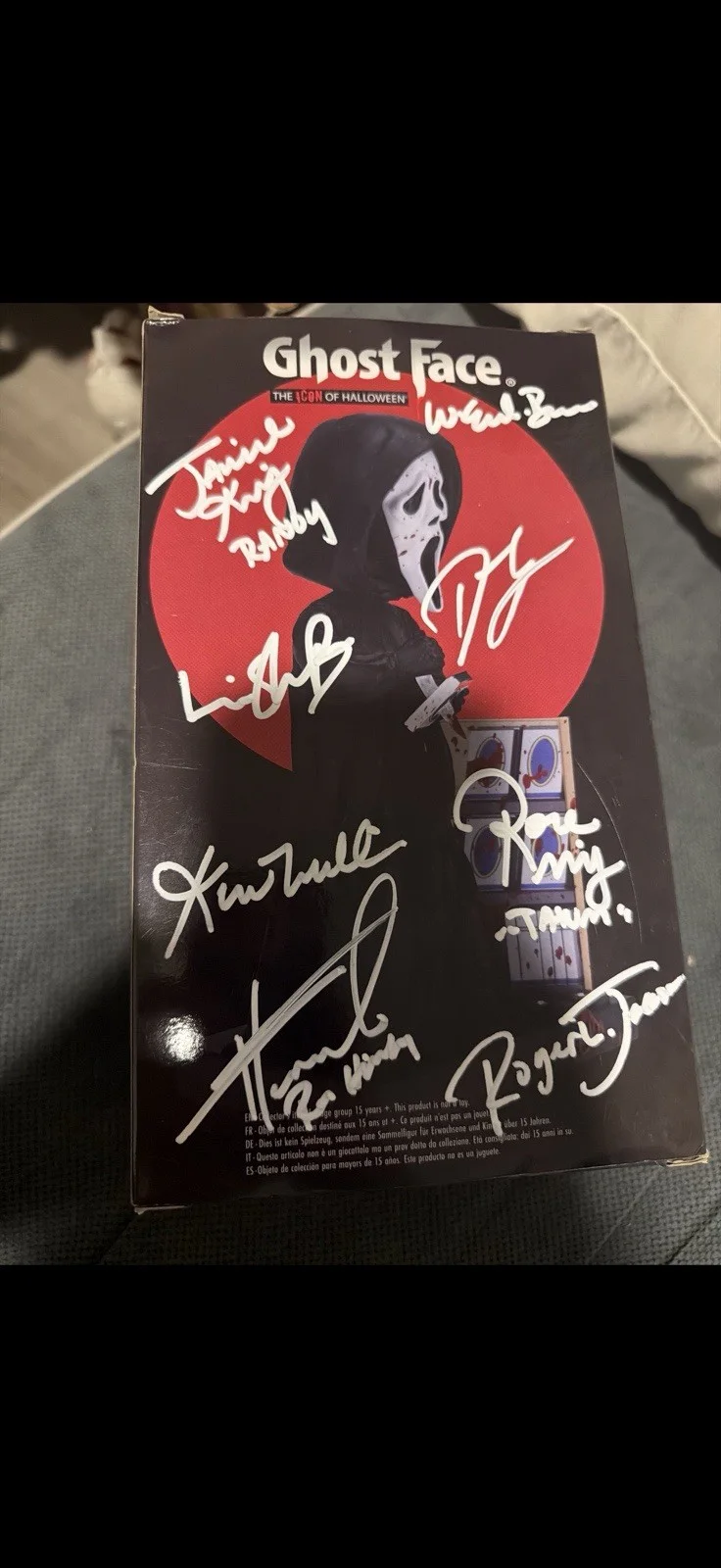 Scream bobble head signed Neve Campbell Melissa Barrera ext, image 3
