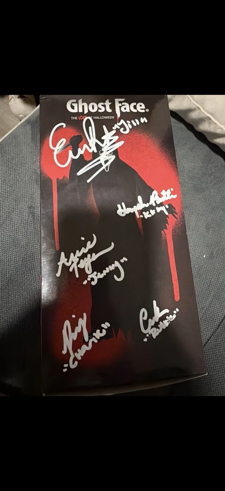 Scream bobble head signed Neve Campbell Melissa Barrera ext, image 4
