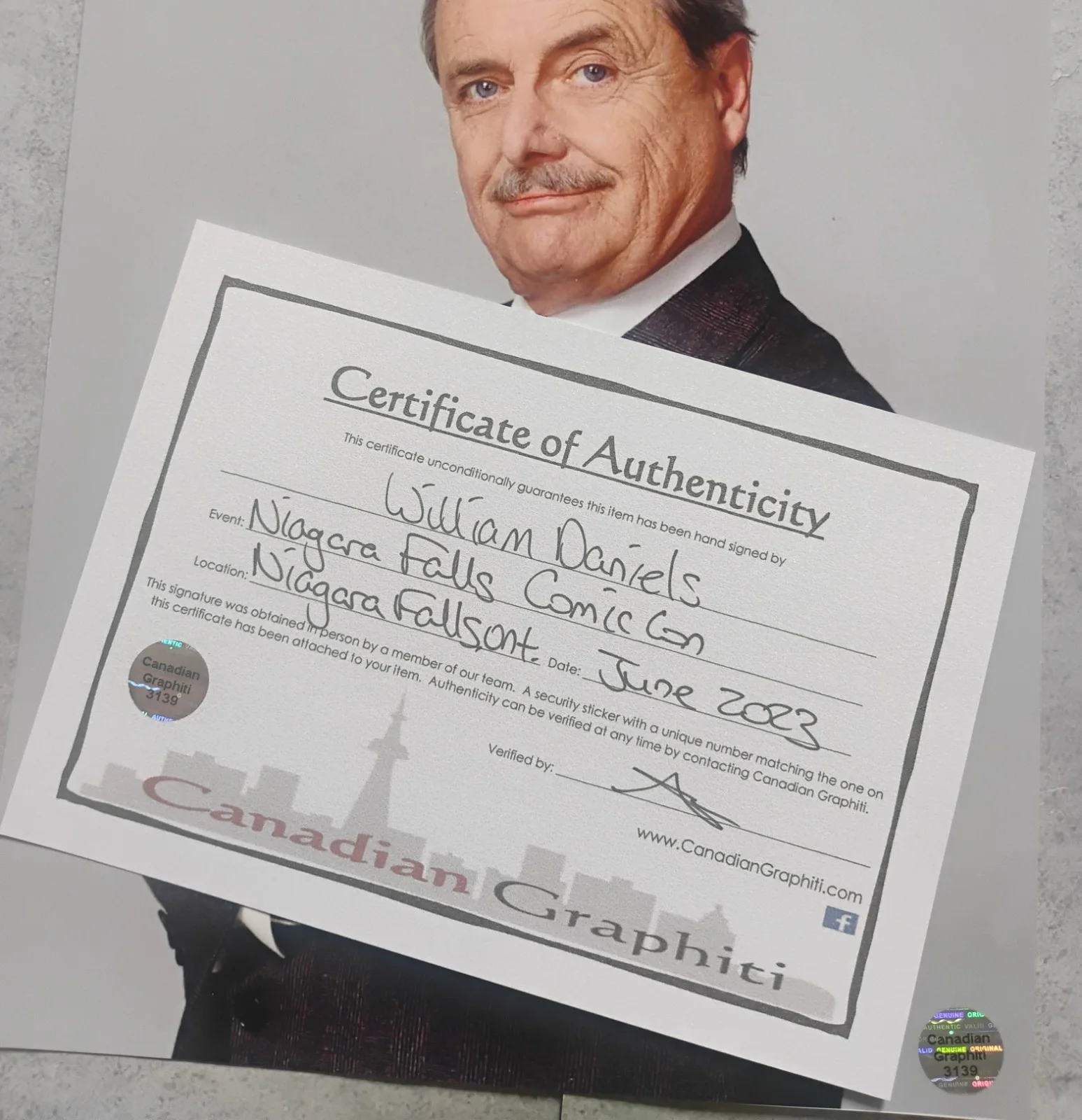 William Daniels Hand Signed Autograph 8x10 Photo COA - NO US TARIFFS, image 4