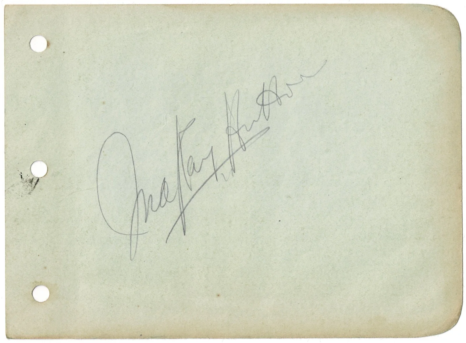 Ina Ray Hutton Signed Vintage Autograph Page - Big Band Leader Melodears Jazz, image 2