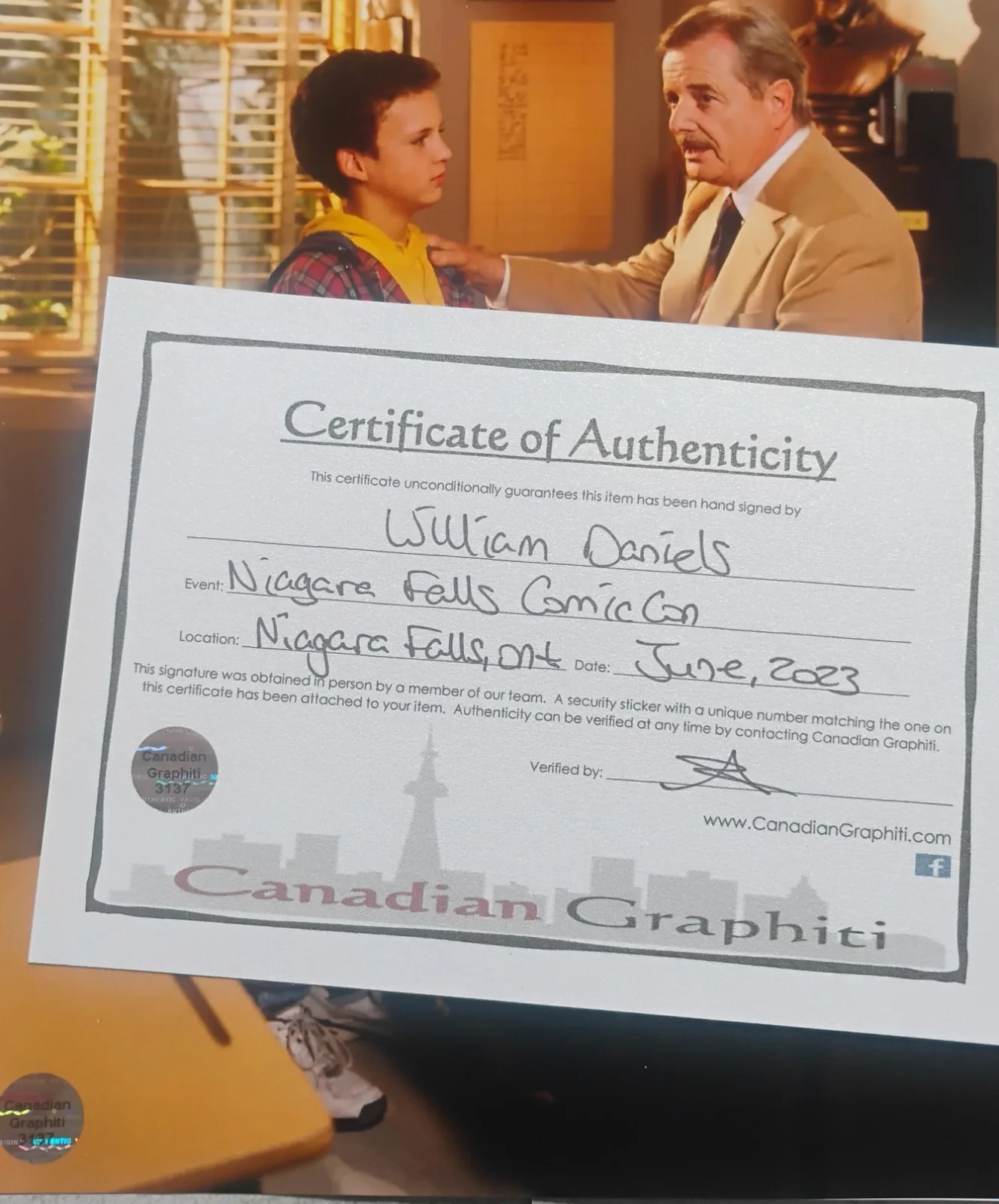 William Daniels Hand Signed Autograph 8x10 Photo COA Mr Feeny NO US TARIFFS, изображение 4