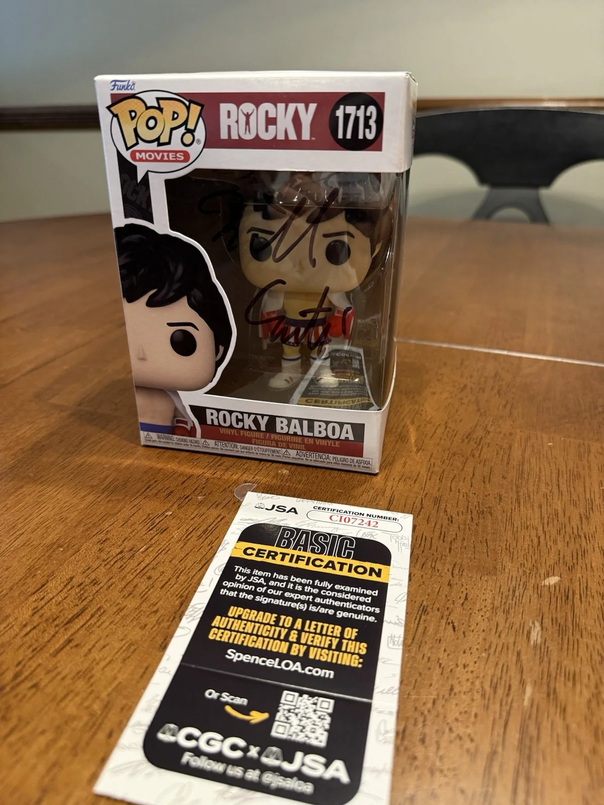 Bill Conti — Bill Conti Signed Funko Pop! 1177 Pop Autograph Rocky Balboa JSA COA