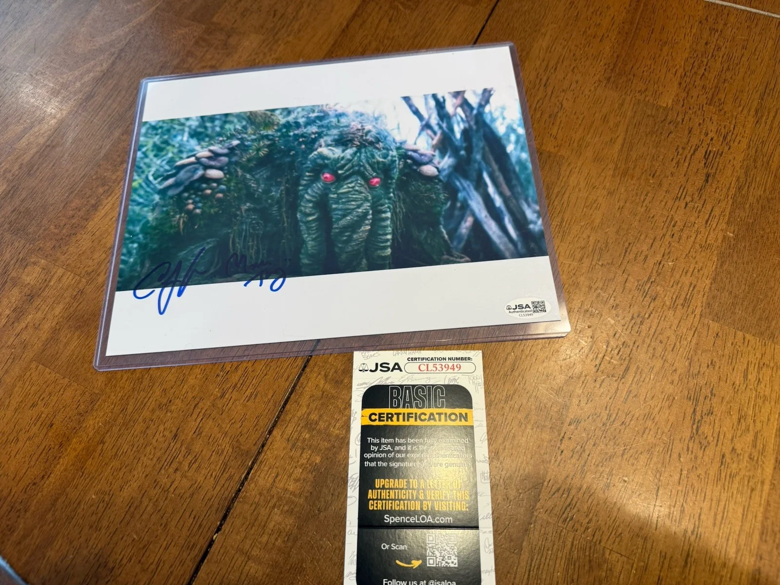 Carey Jones — Carey Jones Signed Man Thing 8x10 Photo Werewolf By Night JSA COA 1 Marvel MCU
