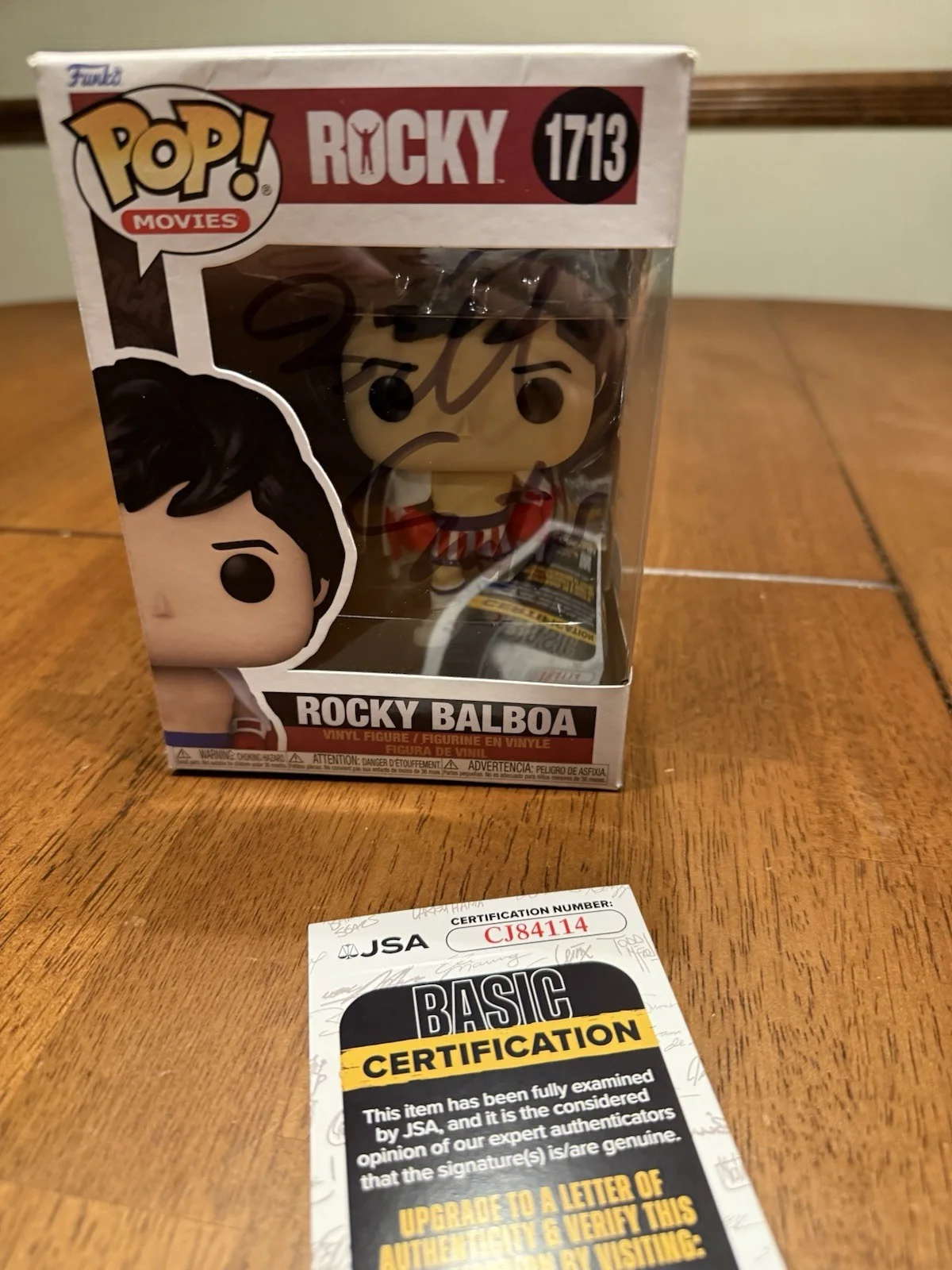 Bill Conti — Bill Conti Signed Funko Pop! 1177 Pop Autograph Rocky Balboa Composer CJ84114, image 2