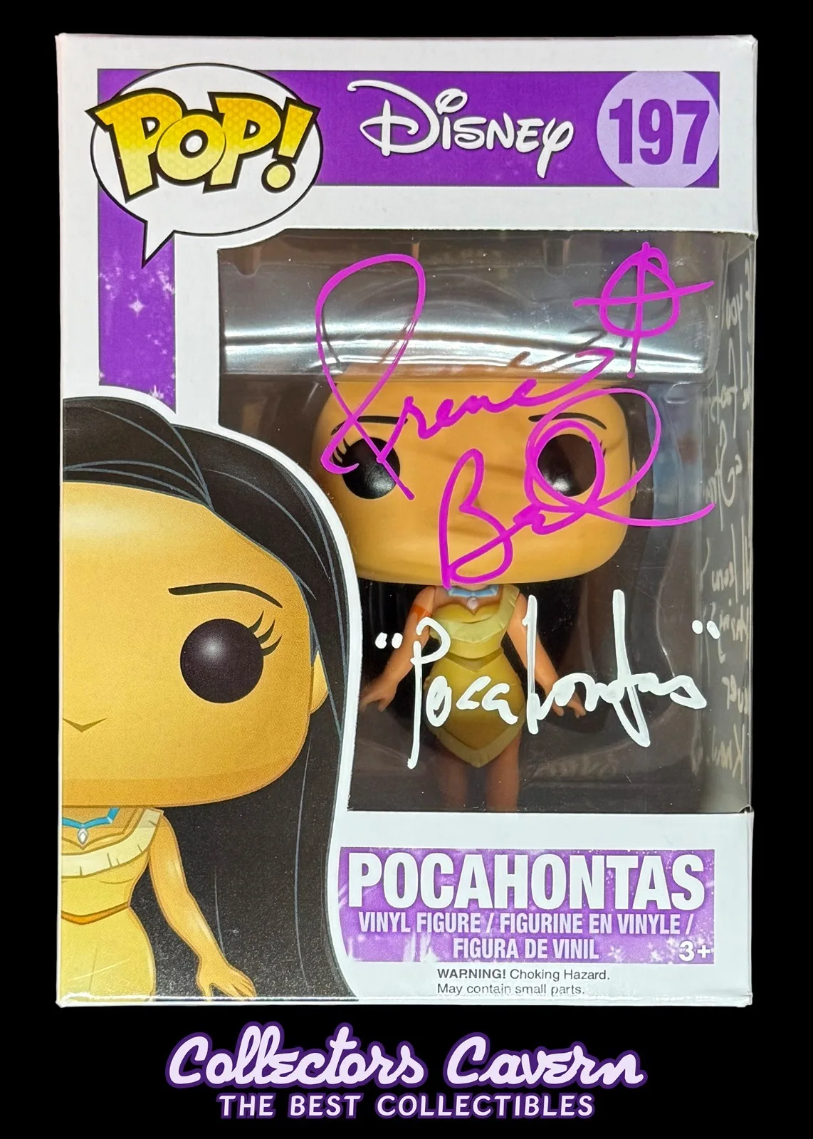 Irene Bedard — Irene Bedard Signed Funko POP! Disney - Pocahontas - Pocahontas - JSA COA, изображение 2