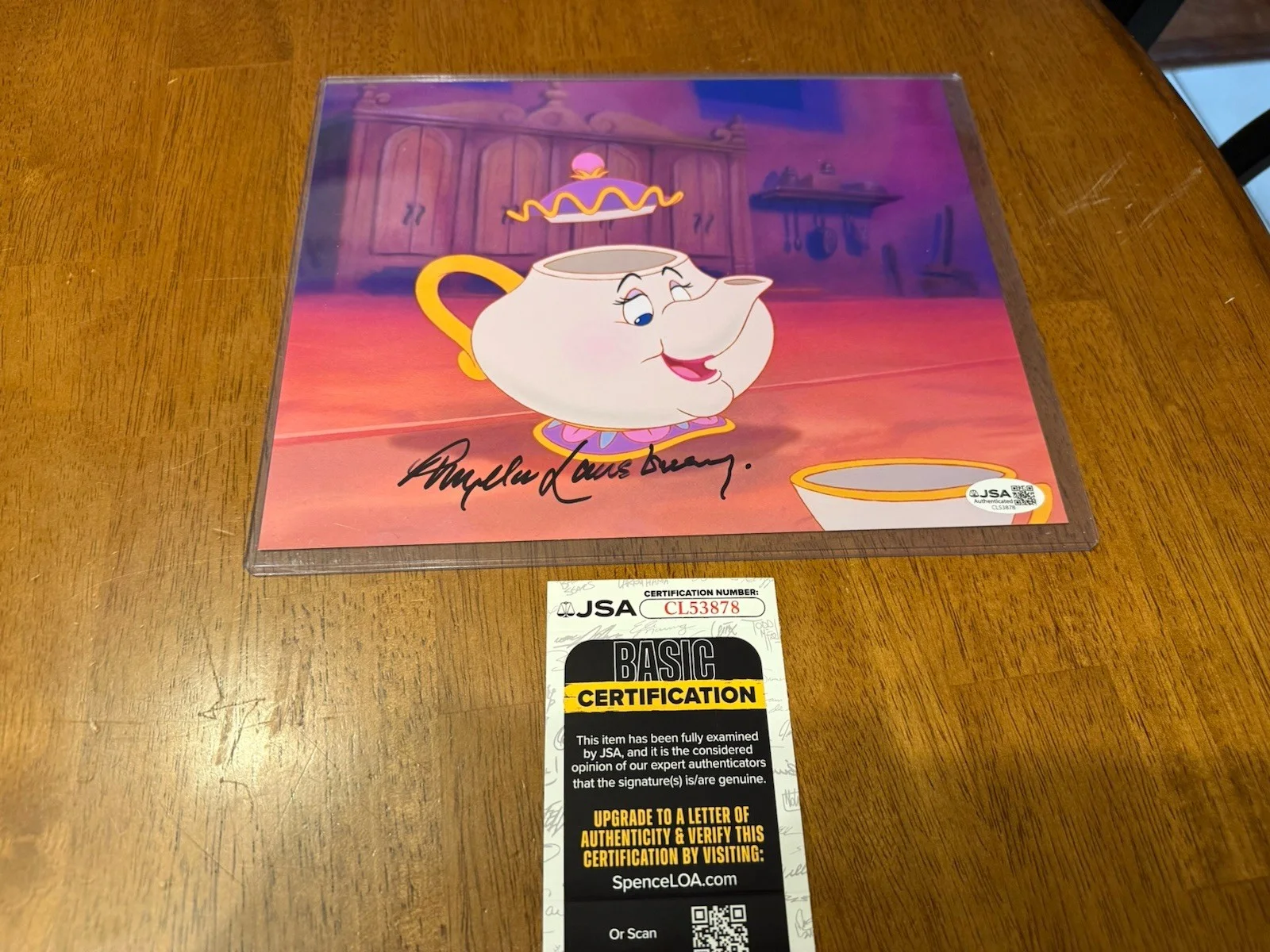 Angela Lansbury — Angela Lansbury Beauty And The Beast Miss Potts Authentic Signed 8x10 JSA #2