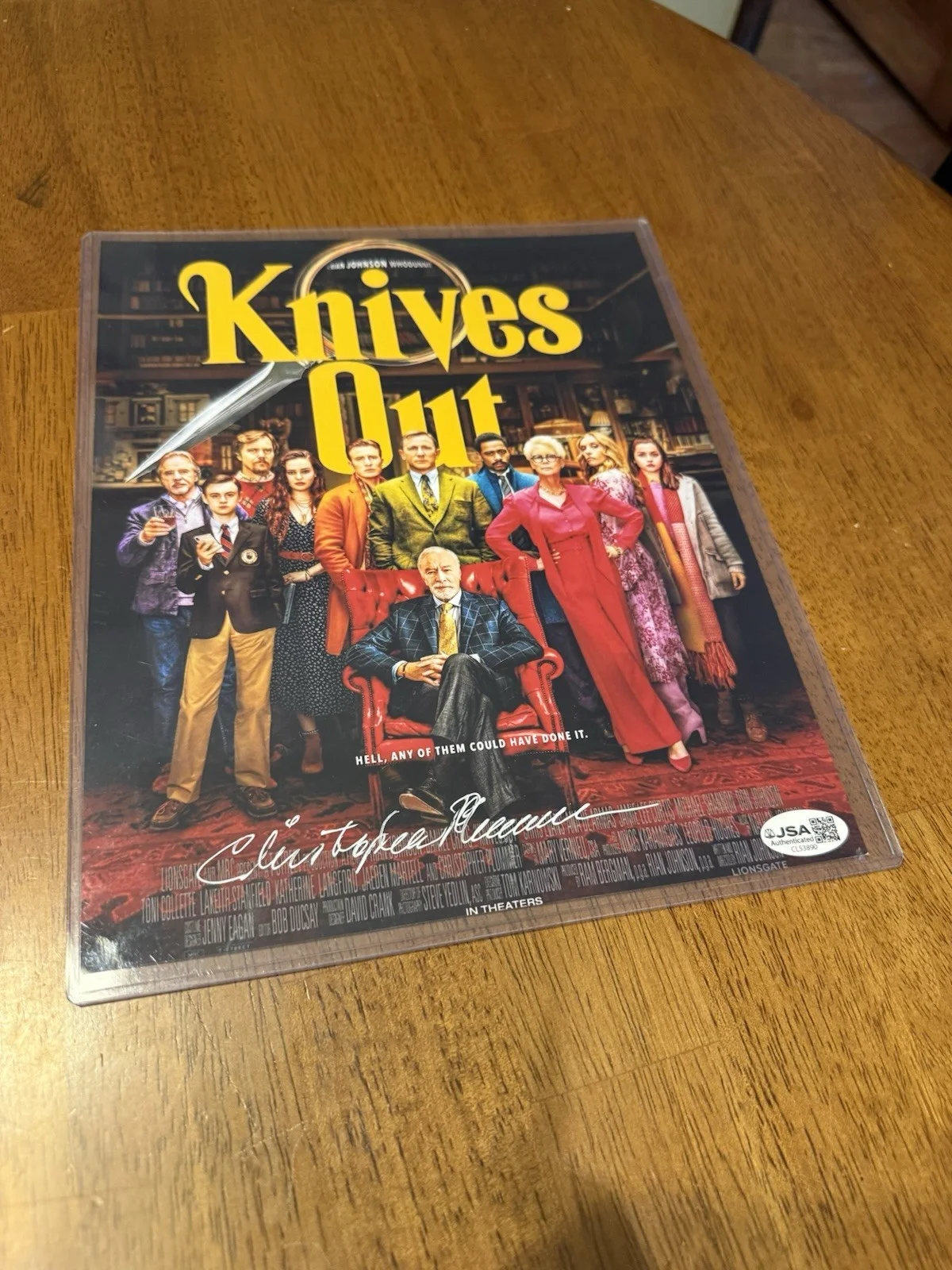 Christopher Plummer — Autographed 8x10 Photo of Christopher Plummer from Knives Out JSA COA, image 3