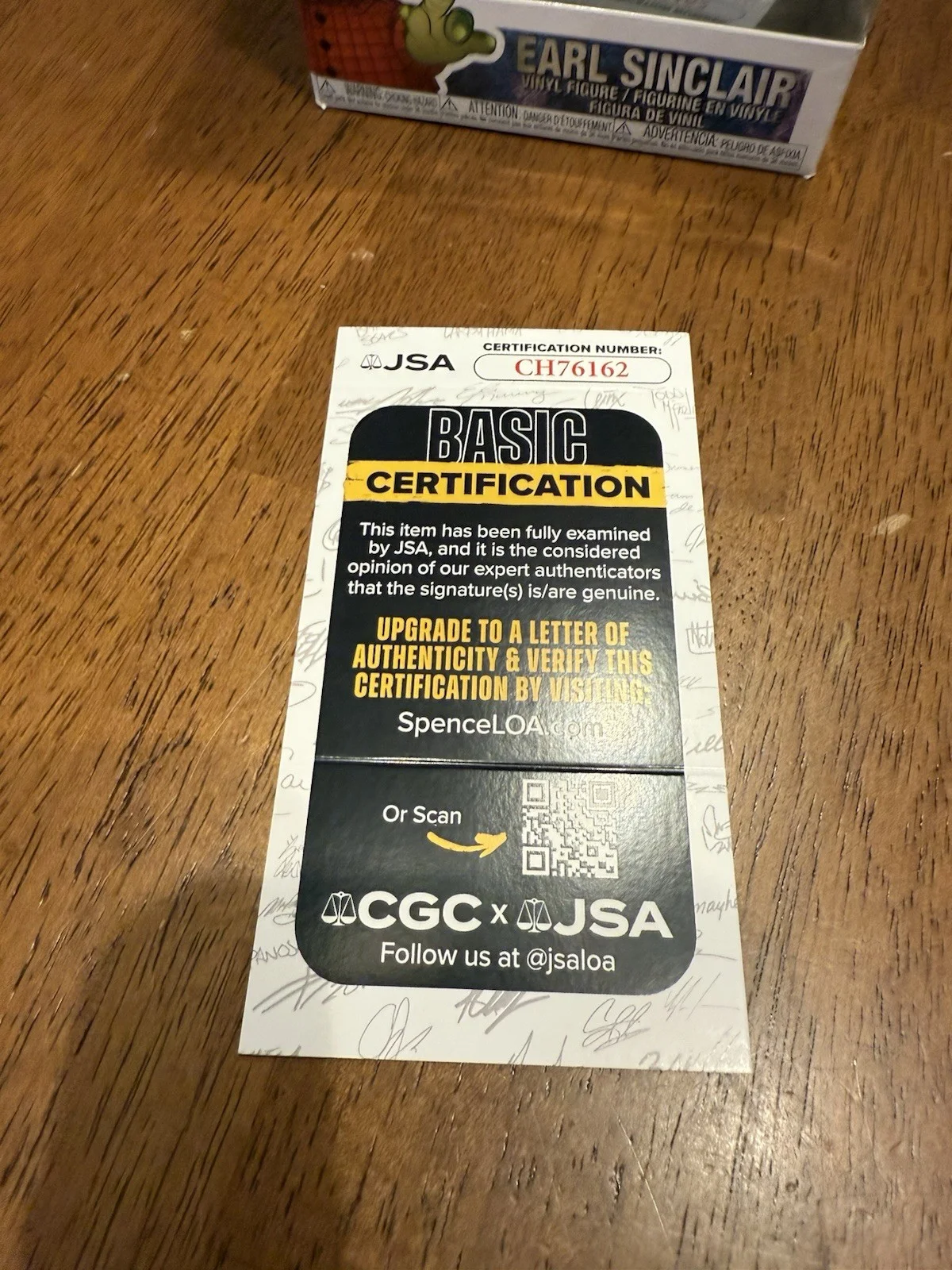 Stuart Pankin — Stuart Pankin Signed Dinosaurs Earl Sinclair Funko POP! Autograph JSA COA, image 2