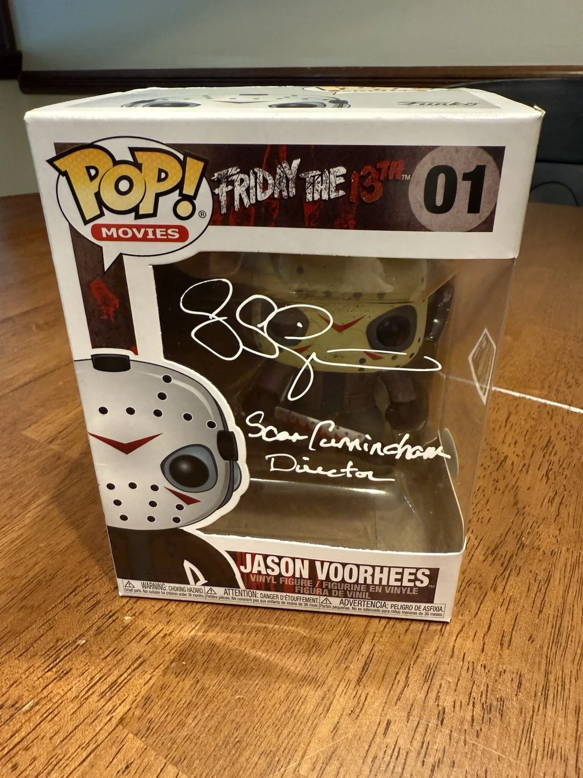 SEAN CUNNINGHAM — SEAN CUNNINGHAM HAND SIGNED AUTOGRAPH DIRECTOR FRIDAY THE 13TH FUNKO POP JSA COA, изображение 3