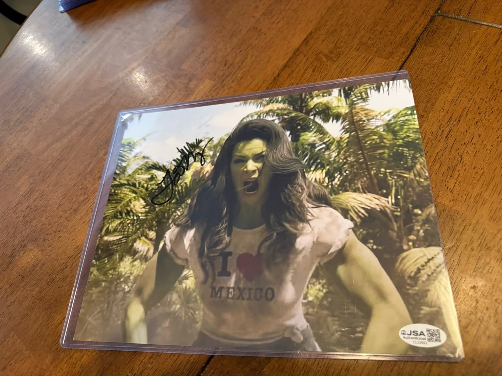 Tatiana Maslany — Tatiana Maslany Authentic Signed Color 8x10 Marvel MCU Photo She Hulk JSA COA, изображение 3