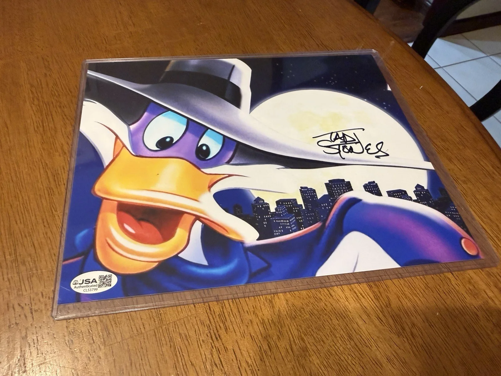 tad stones — Tad Stones Signed 8"x10" Photo Darkwing Duck JSA Certified, изображение 3