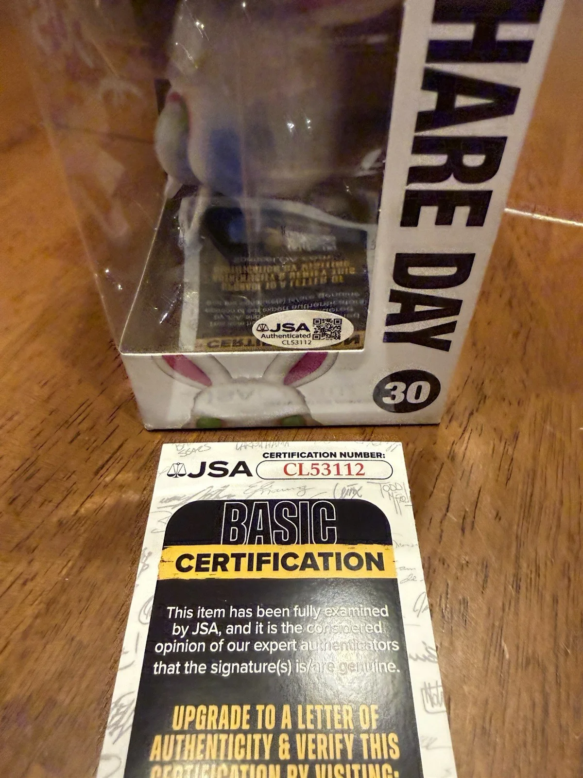 TIM JACOBUS — TIM JACOBUS SIGNED Bad Hare Day POP FUNKO GOOSEBUMPS JSA COA CL53112, изображение 3