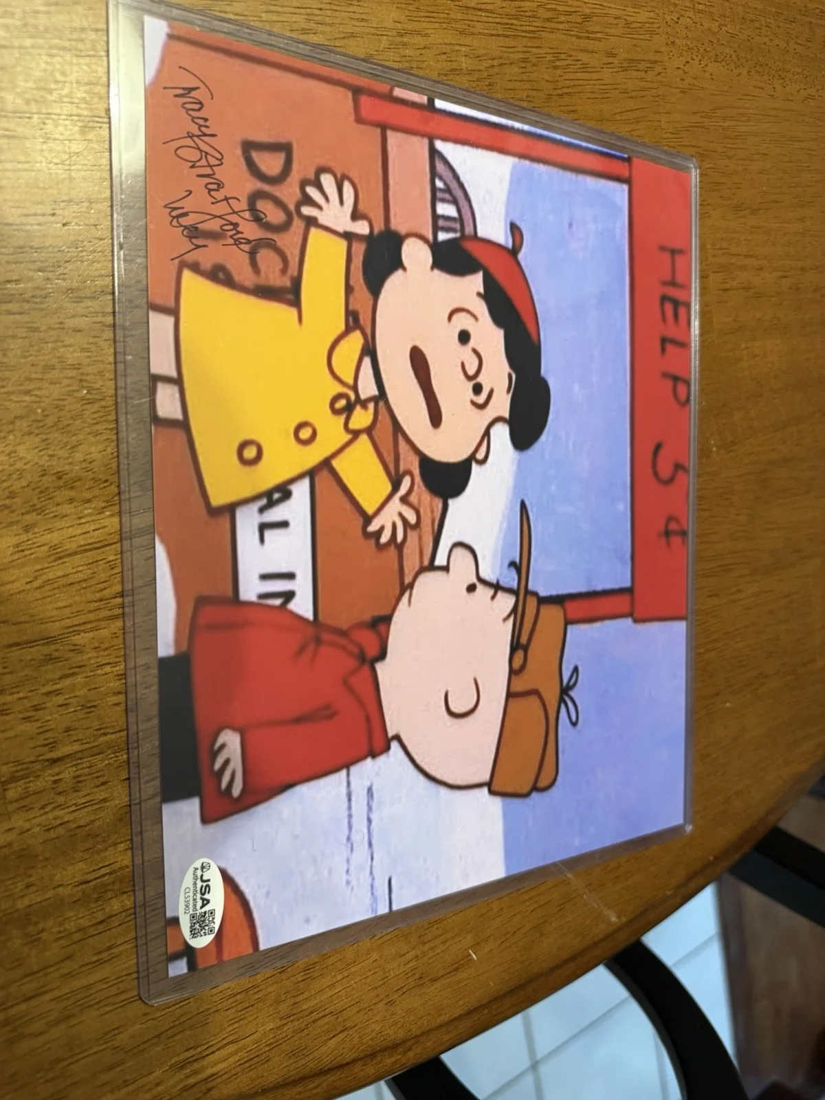 See title — TRACY STRATFORD SIGNED AUTHENTIC PEANUTS 'LUCY VAN PELT' 8X10 PHOTO JSA #2, изображение 3