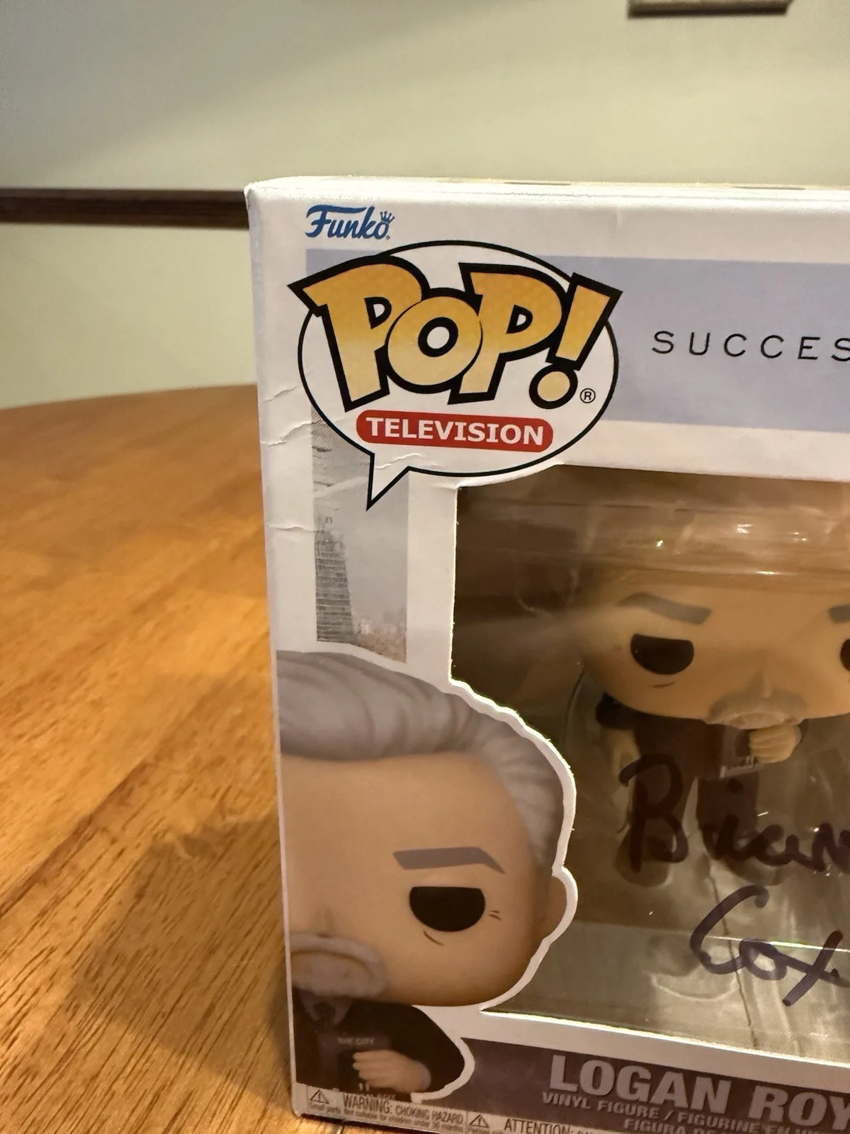 Brian Cox — Signed Funko Pop #1430 - Succession - Logan Roy - Brian Cox + COA JSA, изображение 3