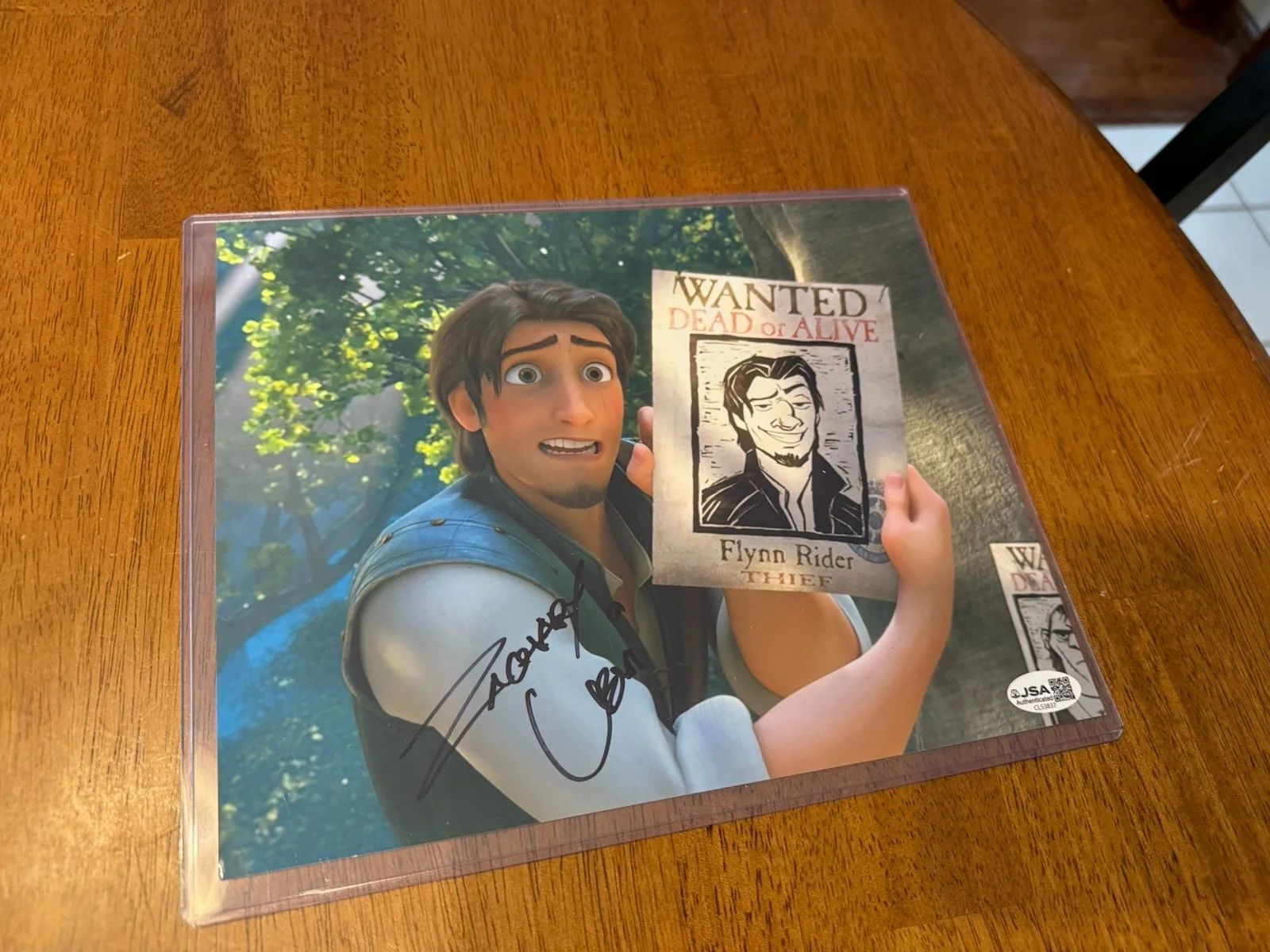 Zachary Levi — ZACHARY LEVI signed 8x10 DISNEY TANGLED FLYNN RIDER photo JSA, изображение 3