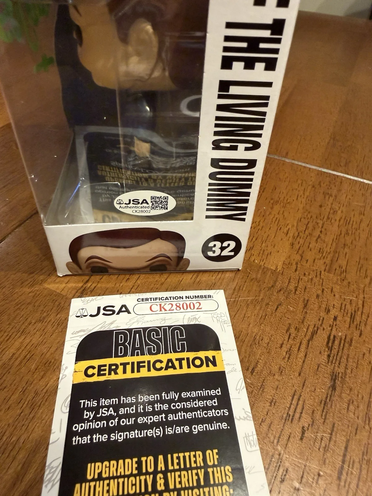 TIM JACOBUS — TIM JACOBUS SIGNED The Living Dummy POP FUNKO GOOSEBUMPS JSA COA CK28002, изображение 4