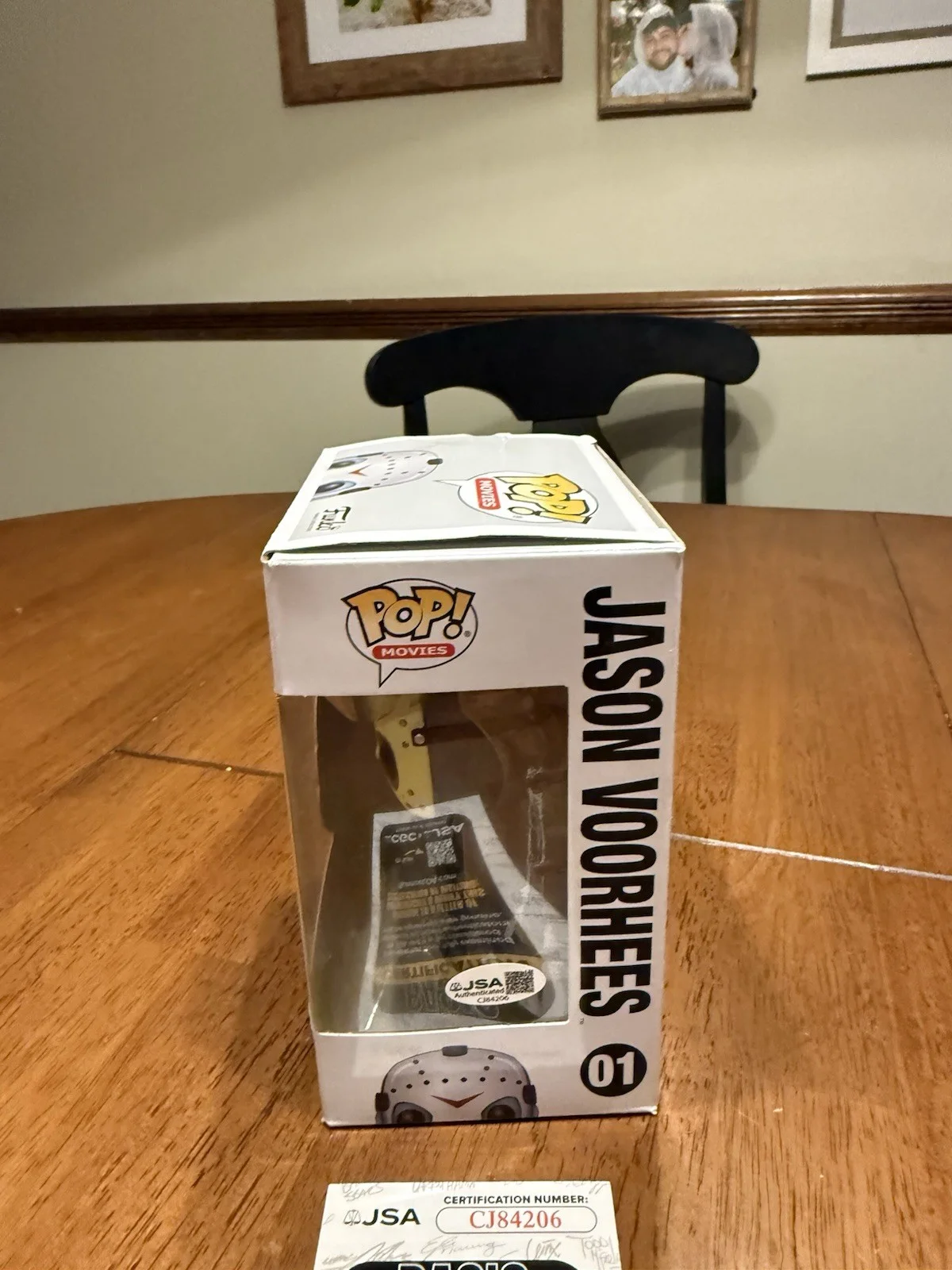 SEAN CUNNINGHAM — SEAN CUNNINGHAM HAND SIGNED AUTOGRAPH FRIDAY THE 13TH FUNKO POP JSA CJ84206, изображение 4