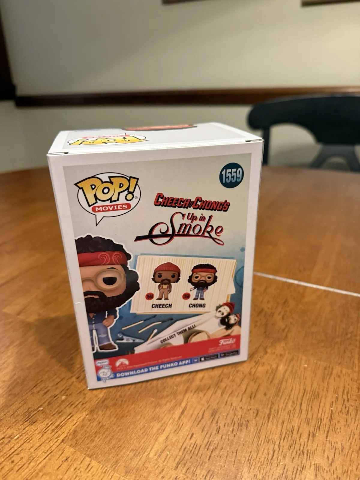 Tommy Chong — Tommy Chong Autographed Signed Funko Pop #1559 (Blue Auto) JSA, image 4