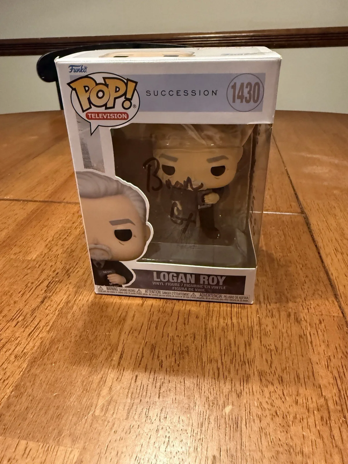 Brian Cox — Signed Funko Pop #1430 - Succession - Logan Roy - Brian Cox JSA, изображение 2