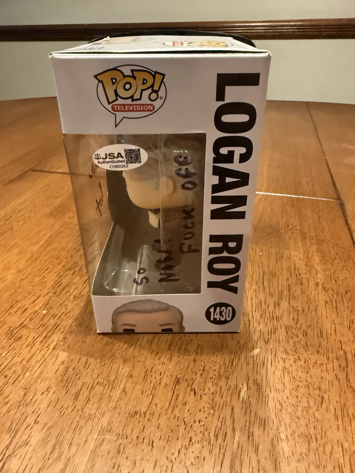 Brian Cox — Signed Funko Pop #1430 - Succession - Logan Roy - Brian Cox JSA, изображение 4