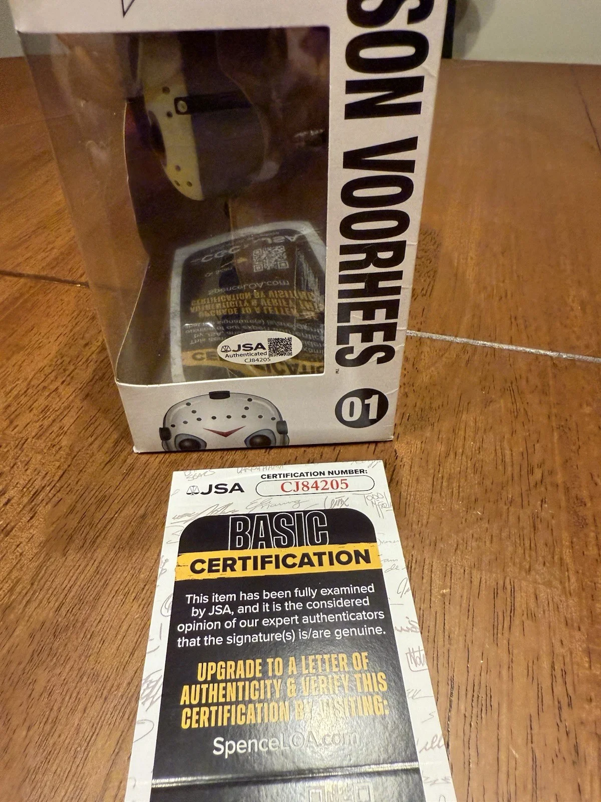 SEAN CUNNINGHAM — SEAN CUNNINGHAM HAND SIGNED AUTOGRAPH FRIDAY THE 13TH FUNKO POP JSA CJ84205, изображение 3