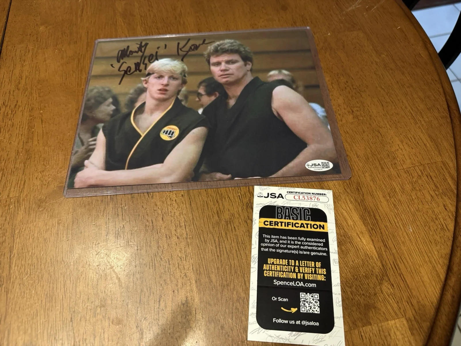 Martin Kove — Martin Kove Karate Kid 8x10 Signed Photo JSA Certified Autograph