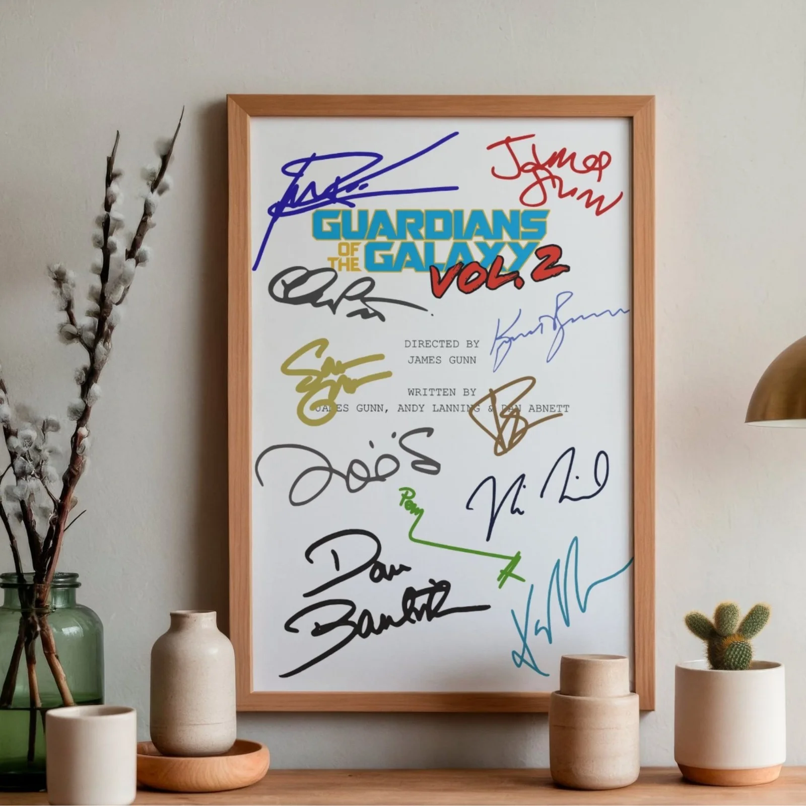 Guardians Of The Galaxy Vol 2 Inspired Poster A4 Pre-Printed Signature Print Art, изображение 2