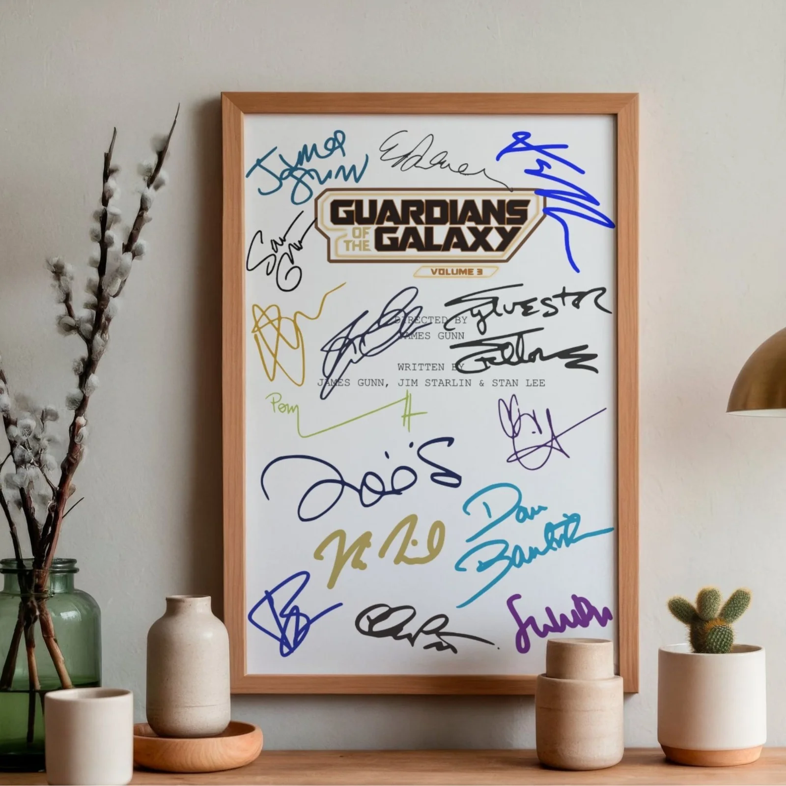 Guardians Of The Galaxy Vol 3 Inspired Poster A4 Pre-Printed Autograph Print Art, изображение 2