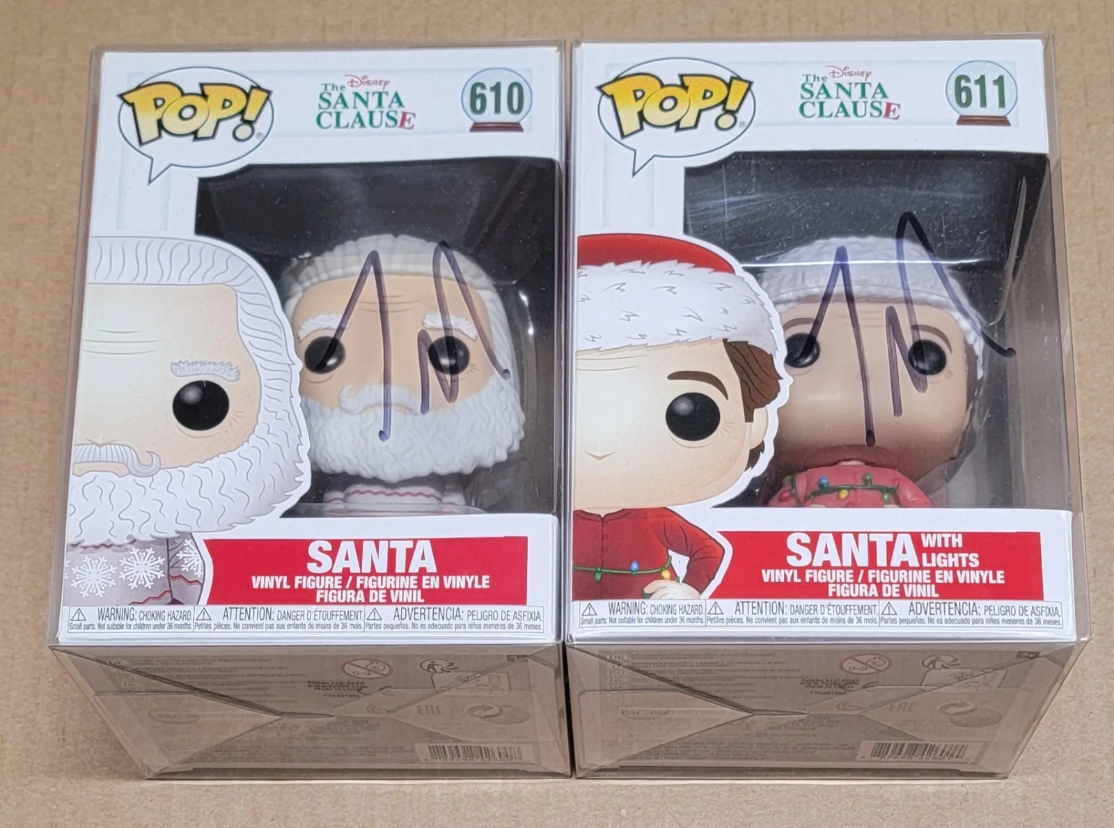Tim Allen — 2 - Tim Allen Autograph Funko Lot - The Santa Clause