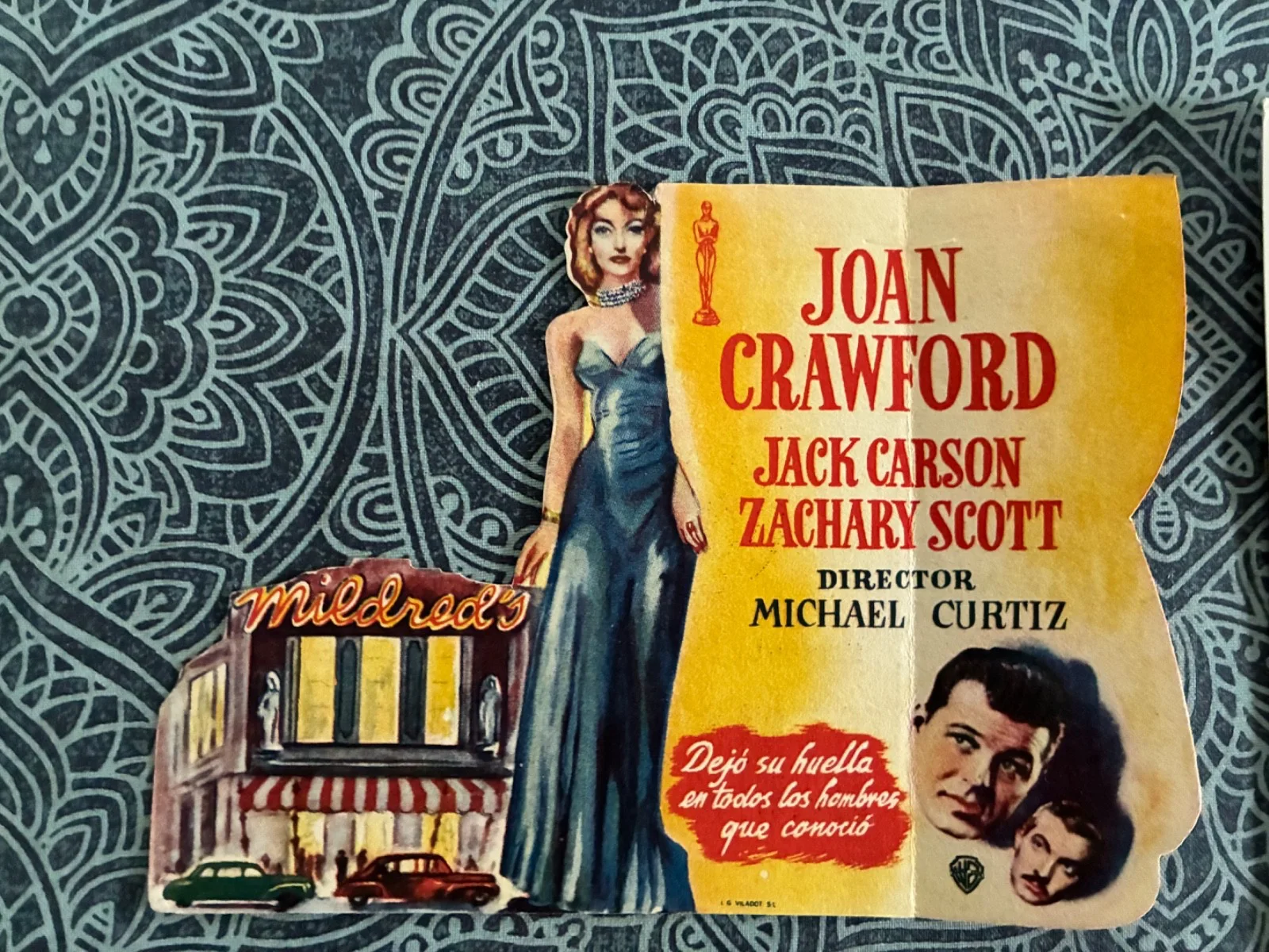 Joan Crawford — Joan Crawford SIGNED Autograph + MILDRED PIERCE 8x10 Linen Photo & Rare Promo, изображение 2