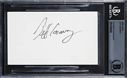 Jeff Conaway — Jeff Conaway Taxi Authentic Signed 3x5 Index Card Autographed BAS Slabbed 2, изображение 3