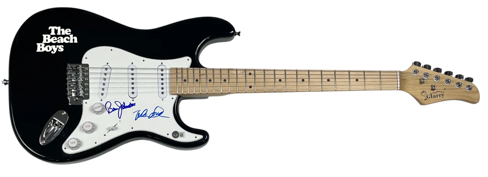 The Beach Boys Signed Autograph Electric Guitar Mike Love Bruce Johnston BAS COA, изображение 2