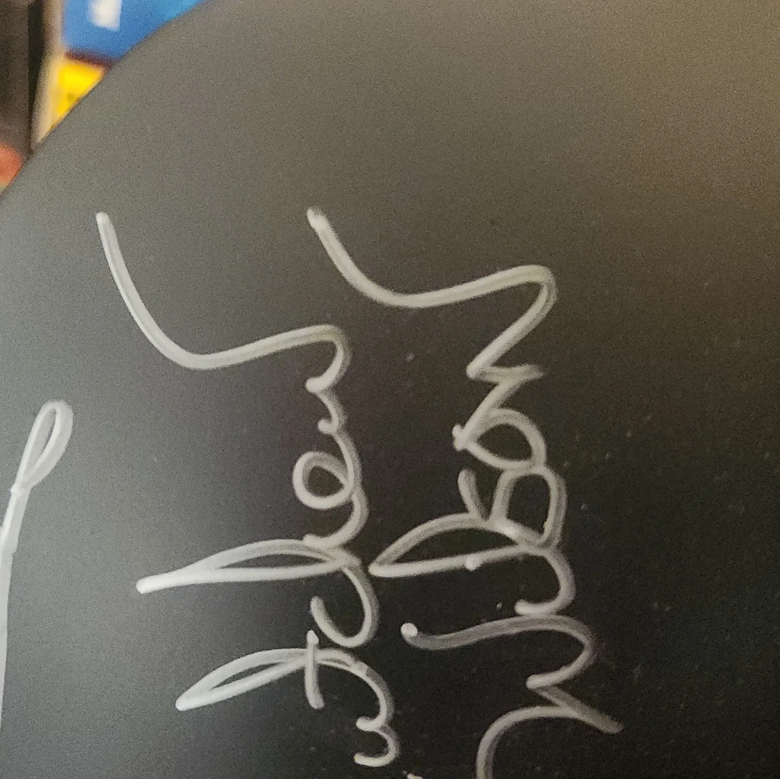Autographed Acoustic Guitar Multiple Signatures Black Sunburst, image 4
