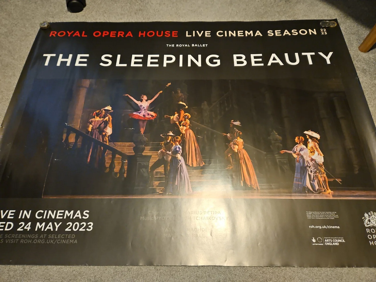 Royal Opera House The Sleeping Beauty 2023 Original UK Cinema Quad Poster [A]., изображение 3