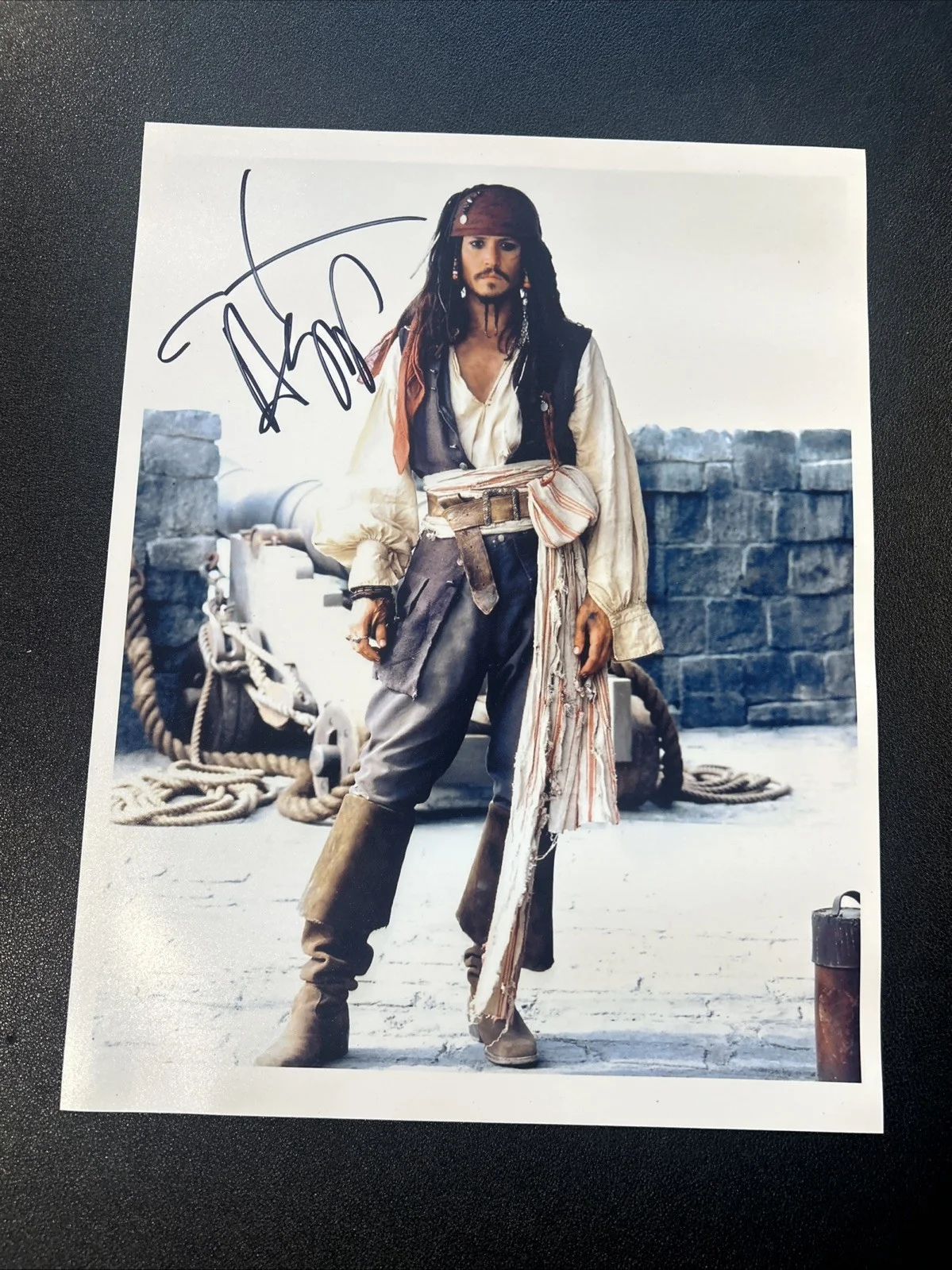 Johnny Depp Signed 8x10 Photo Pirates Of The Caribbean, изображение 2