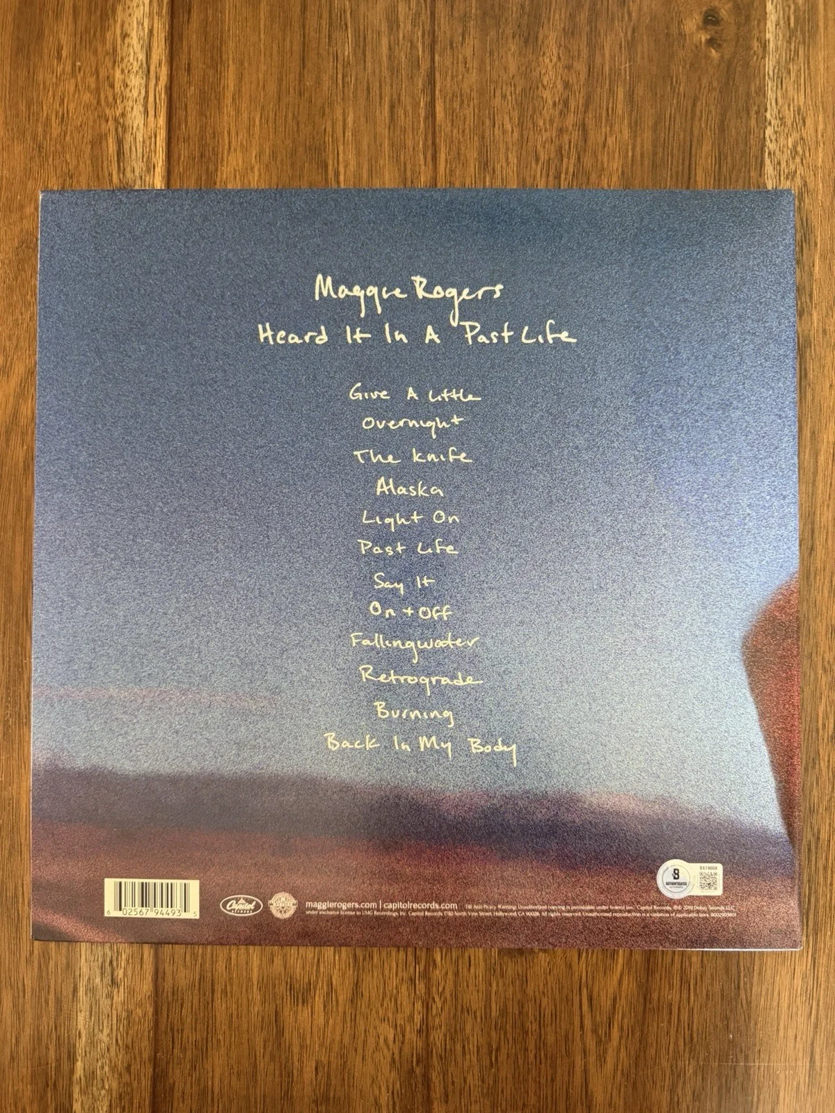 ‘Maggie Rogers’ Signed Vinyl Album ‘Heard It In A Past Life’ Autograph Beckett, изображение 2