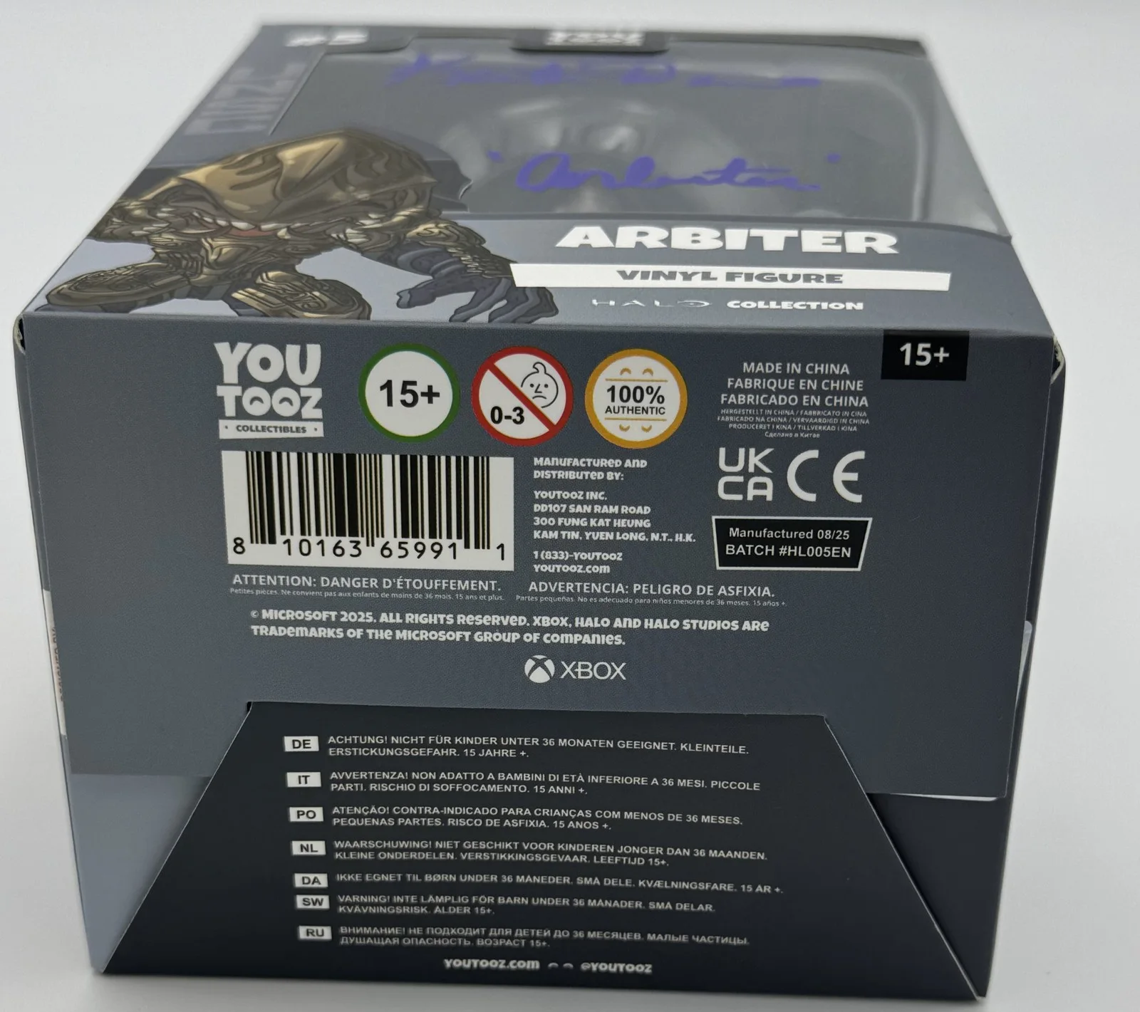 Keith David — Keith David Signed Halo Arbiter Youtooz vinyl figure #5 autograph BAS K6, изображение 3