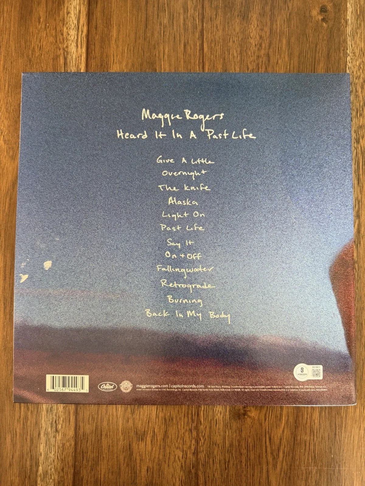 ‘Maggie Rogers’ Signed Vinyl Album ‘Heard It In A Past Life’ Autograph Beckett, изображение 2