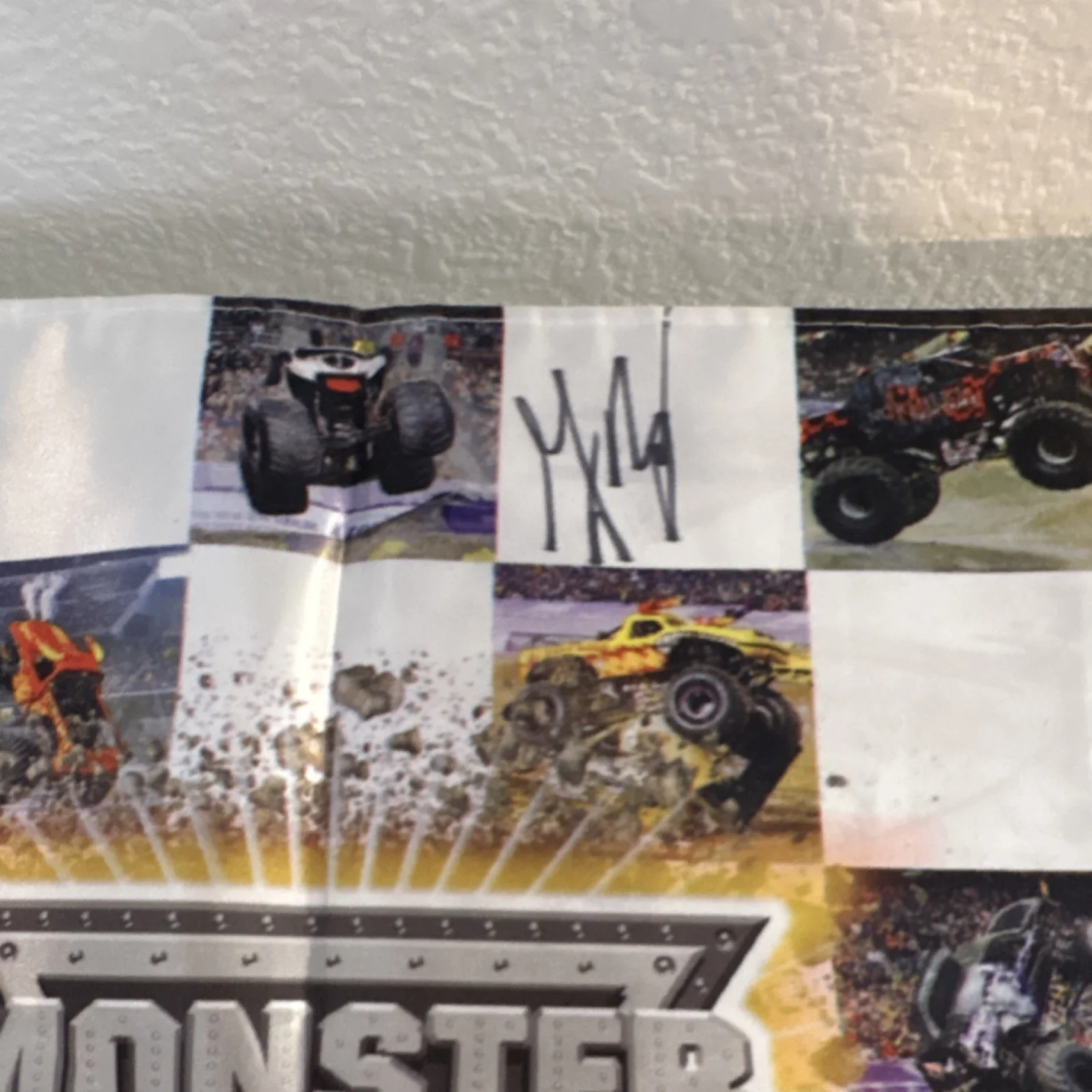 Monster Jam Signed Original Poster Multiple Autographs (Not Authenticated)2016, image 3