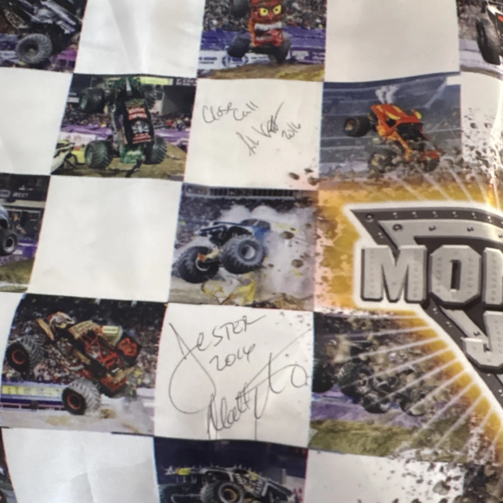 Monster Jam Signed Original Poster Multiple Autographs (Not Authenticated)2016, image 4