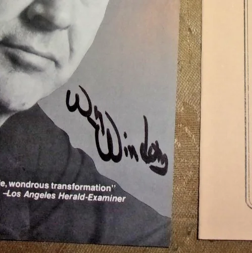 Martin Clunes — William Windom plays James Thurber signed advertisement and program, изображение 2